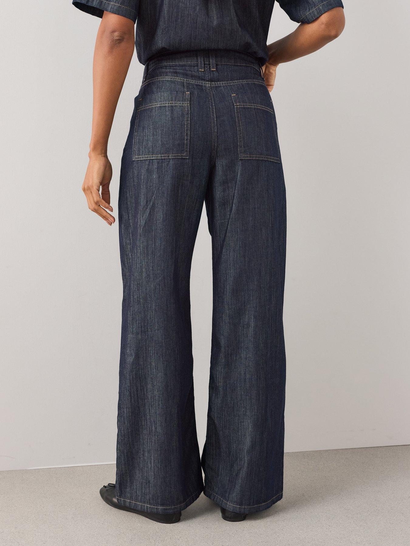 Image 2 of 6 of The Very Collection Wide Leg Co-ord Jeans - Dark Wash