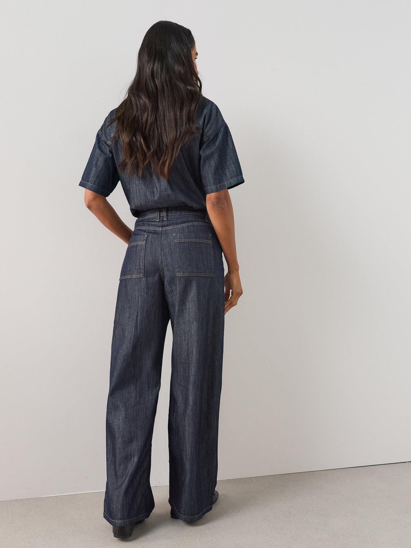 Image 6 of 6 of The Very Collection Wide Leg Co-ord Jeans - Dark Wash