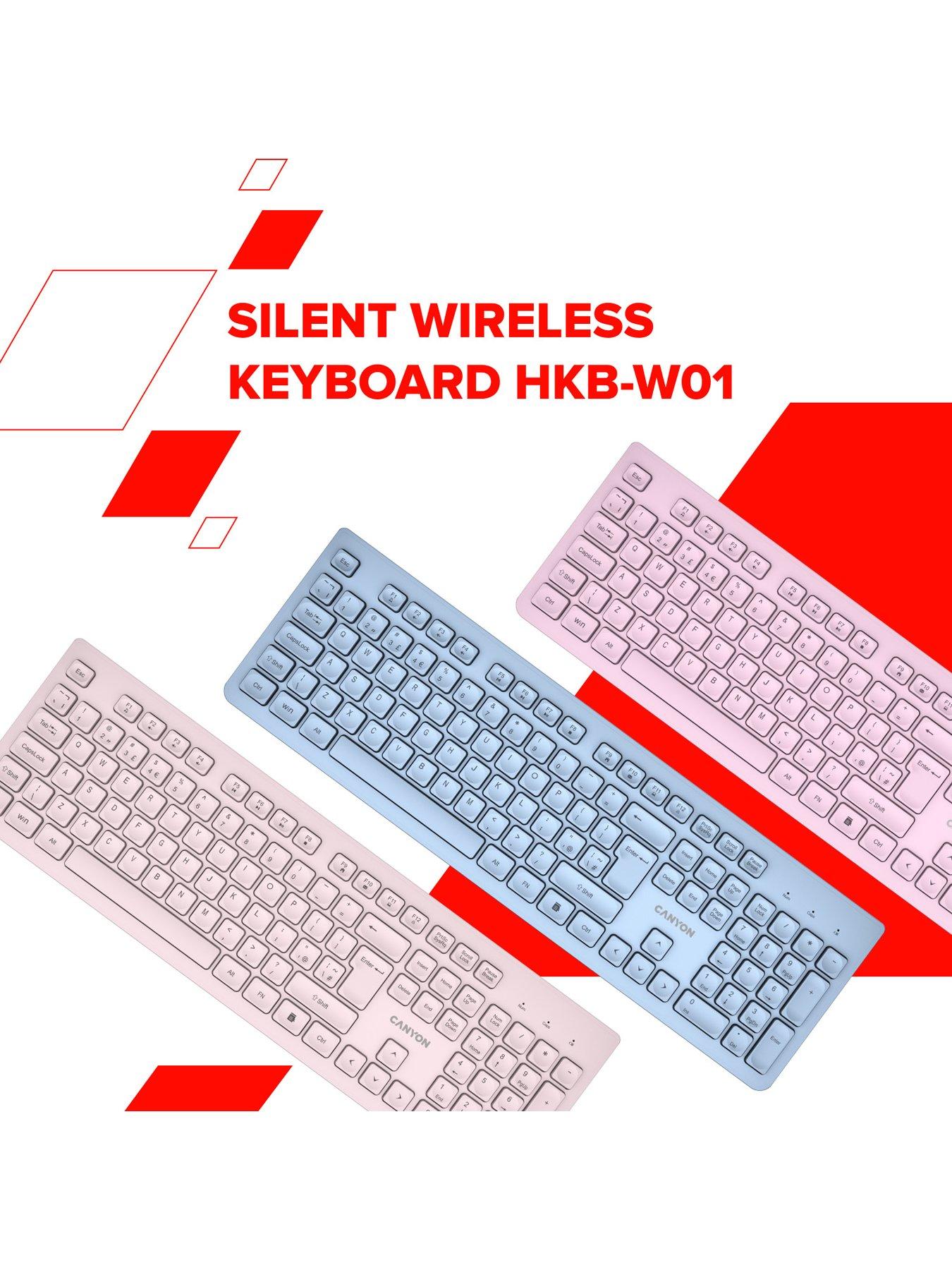 Image 2 of 7 of Canyon keyboard HKB-W01 Wireless Beige