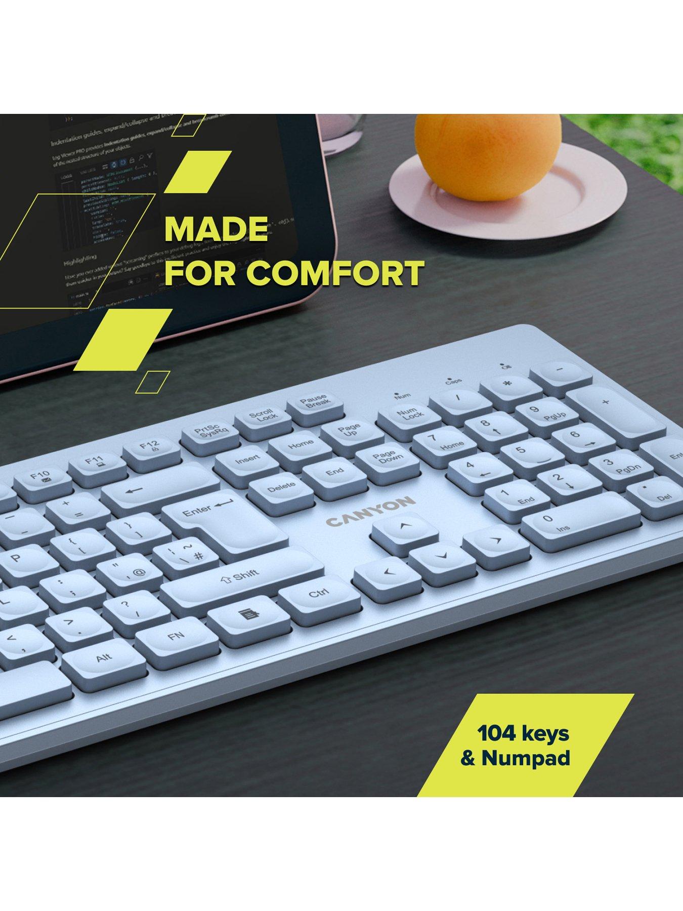 Image 6 of 7 of Canyon keyboard HKB-W01 Wireless Beige