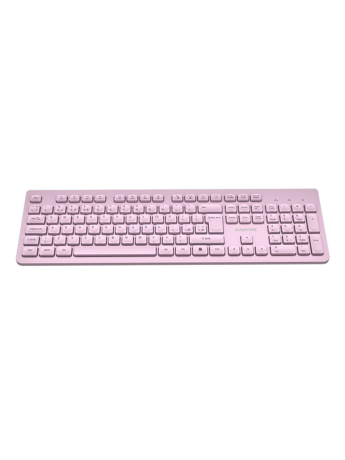 Image 2 of 5 of Canyon keyboard HKB-W01 Wireless Pink