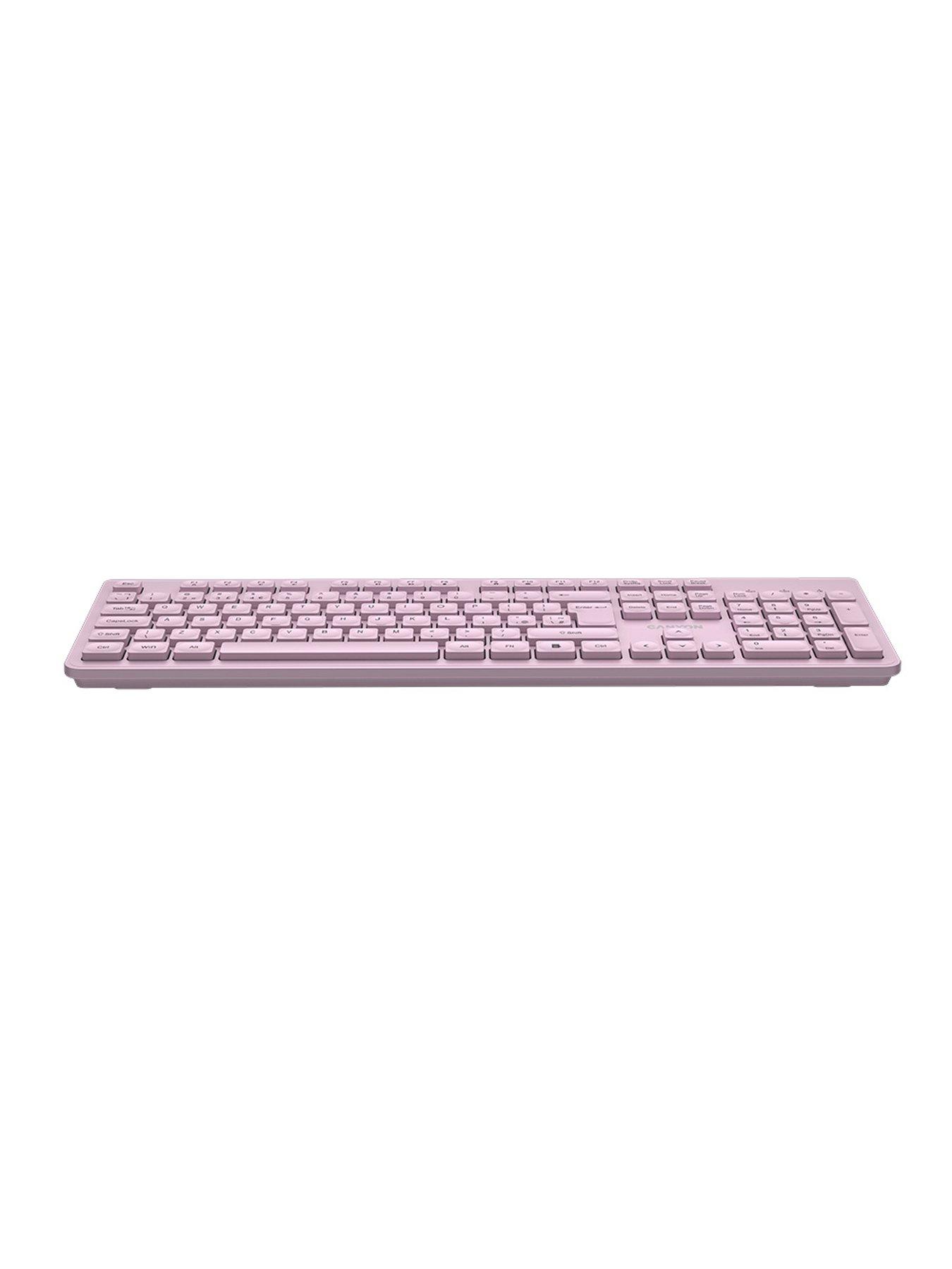 Image 3 of 5 of Canyon keyboard HKB-W01 Wireless Pink