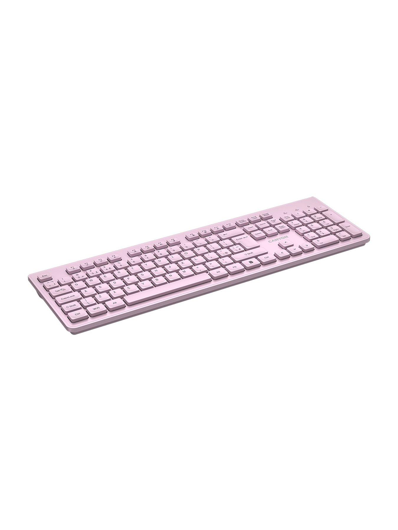 Image 4 of 5 of Canyon keyboard HKB-W01 Wireless Pink