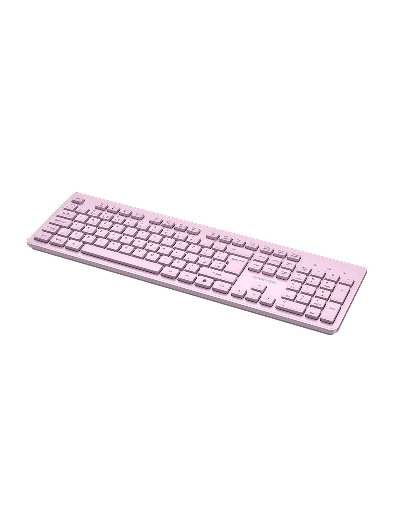 Image 5 of 5 of Canyon keyboard HKB-W01 Wireless Pink