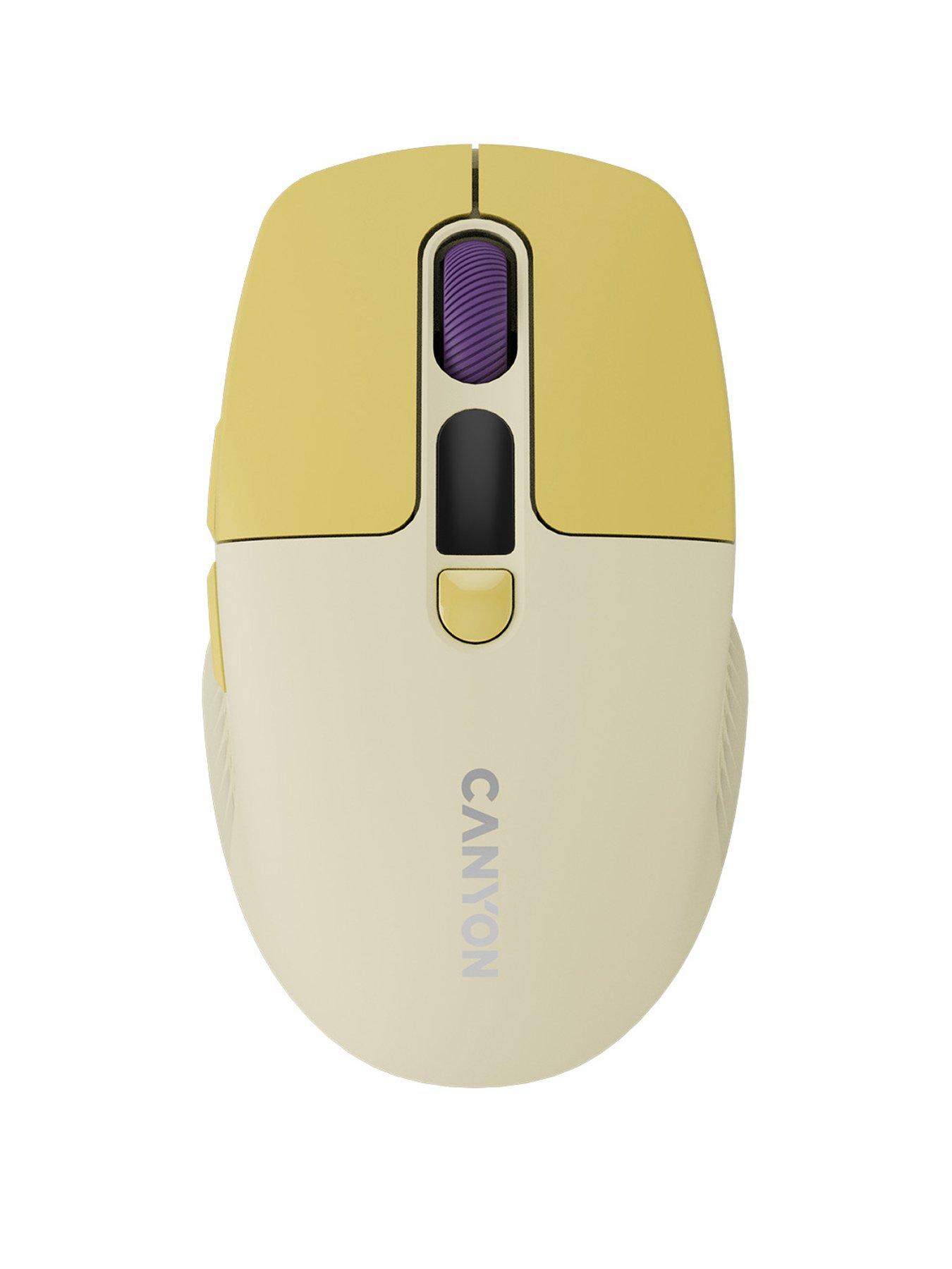 Canyon CANYON mouse MW-26 LCD Silent Dual Mode Wireless Yellow