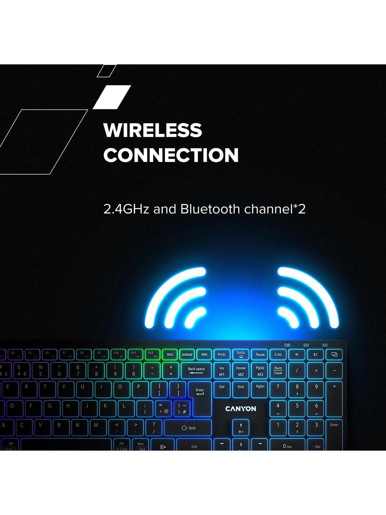 Image 4 of 7 of Canyon keyboard HKB-W11 Wireless White