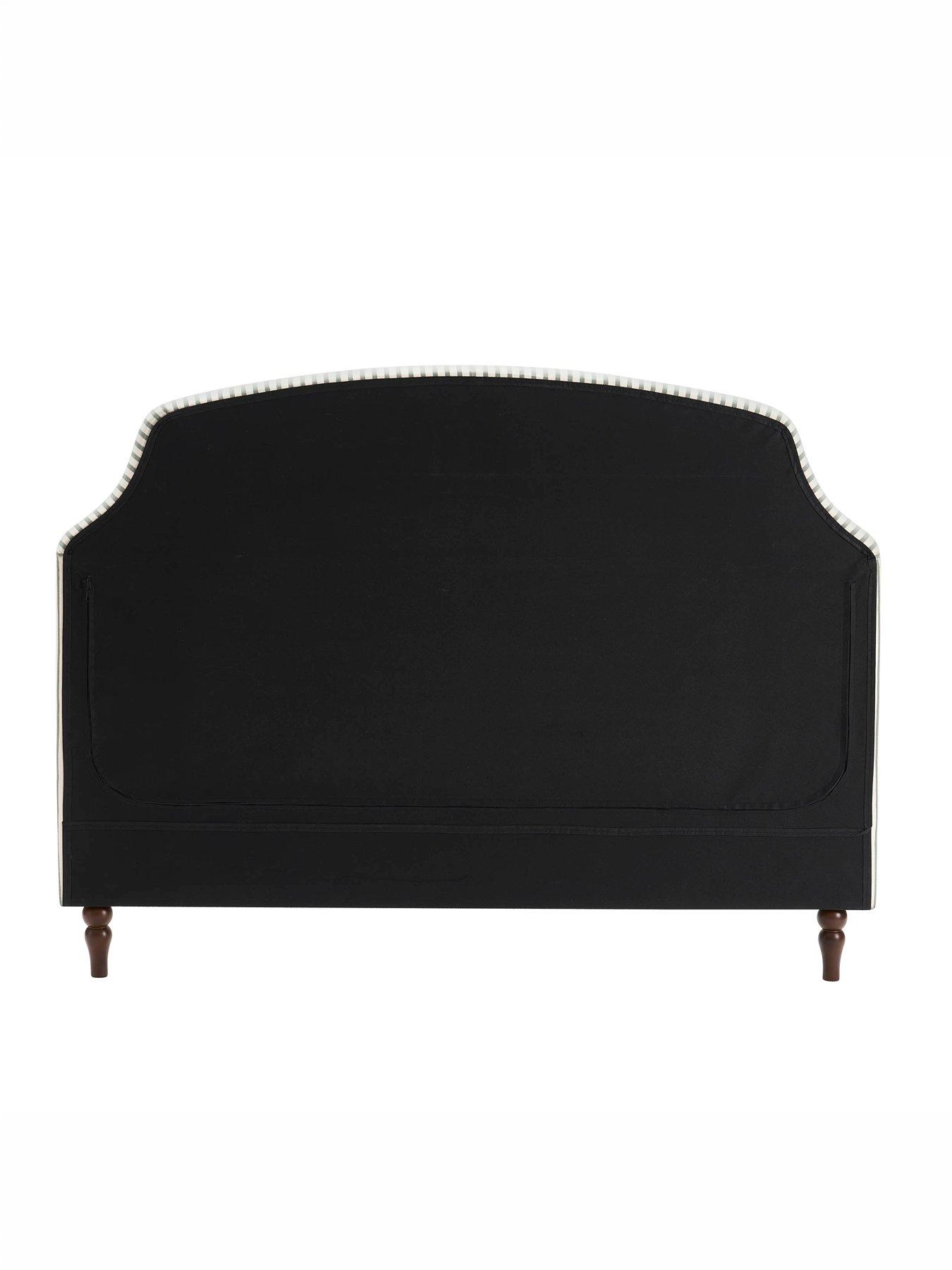 Image 6 of 7 of Dusk Surrey King Bed Frame - Sage Stripe