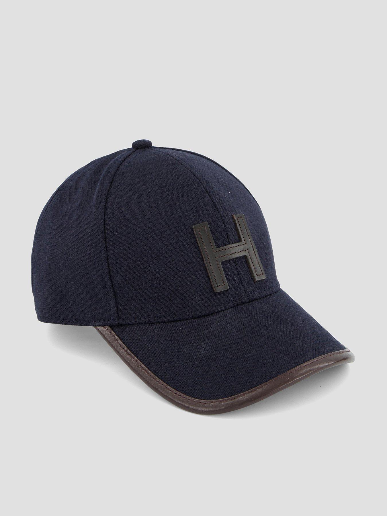 Image 1 of 4 of Hackett H Trim Cotton Baseball Cap - Blue