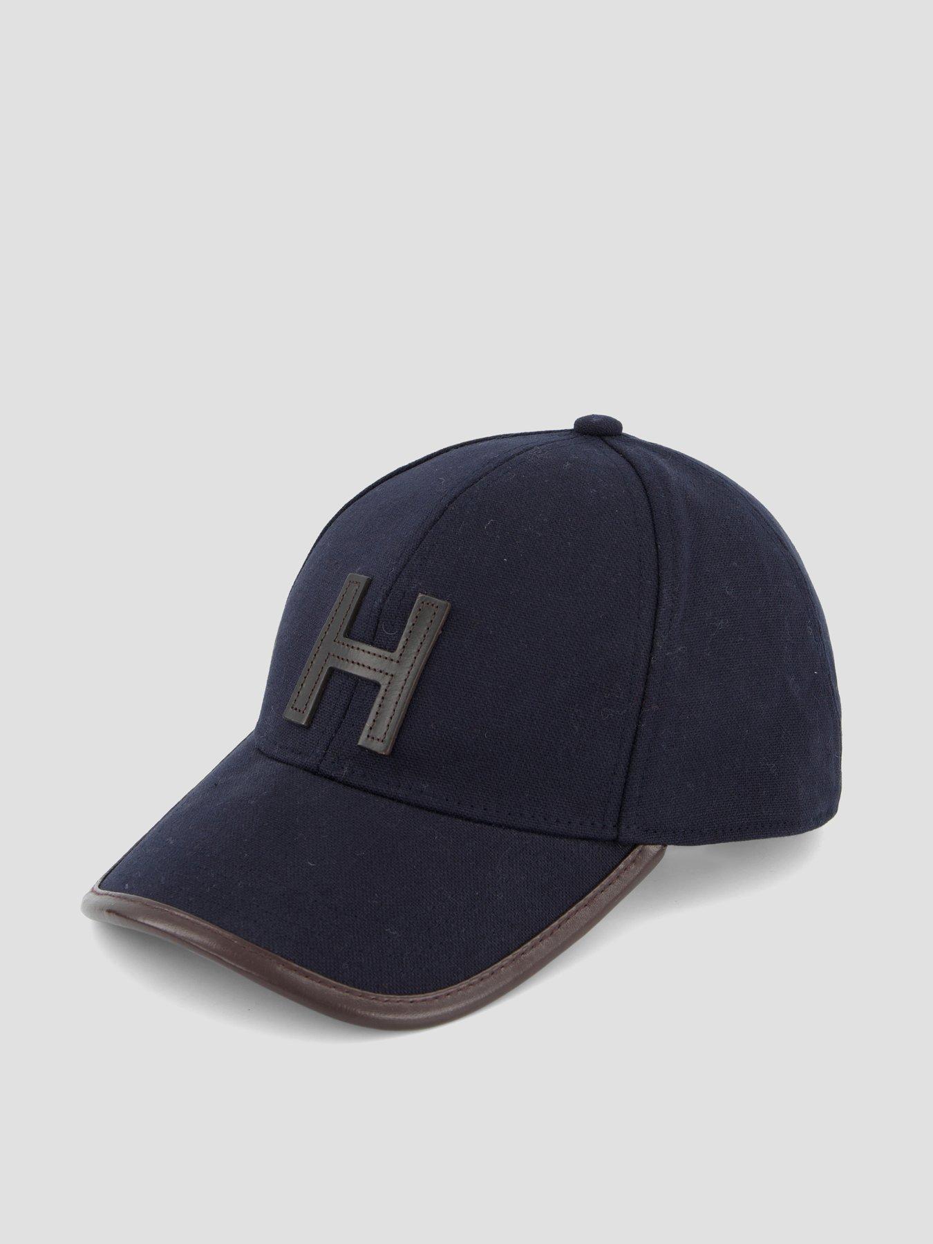 Image 2 of 4 of Hackett H Trim Cotton Baseball Cap - Blue
