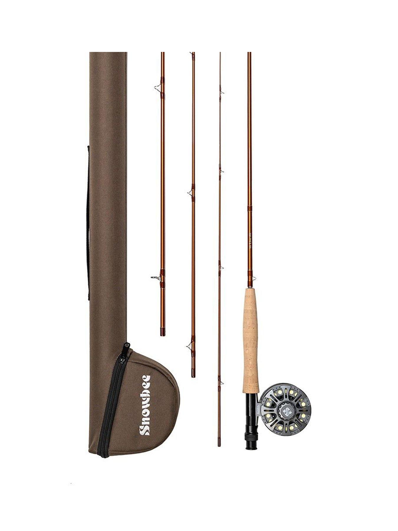 Snowbee Classic 9ft #6 Fly Fishing Kit, Complete Fly Rod and Reel Outfit with Floating Fly Line, Backing and Leader
