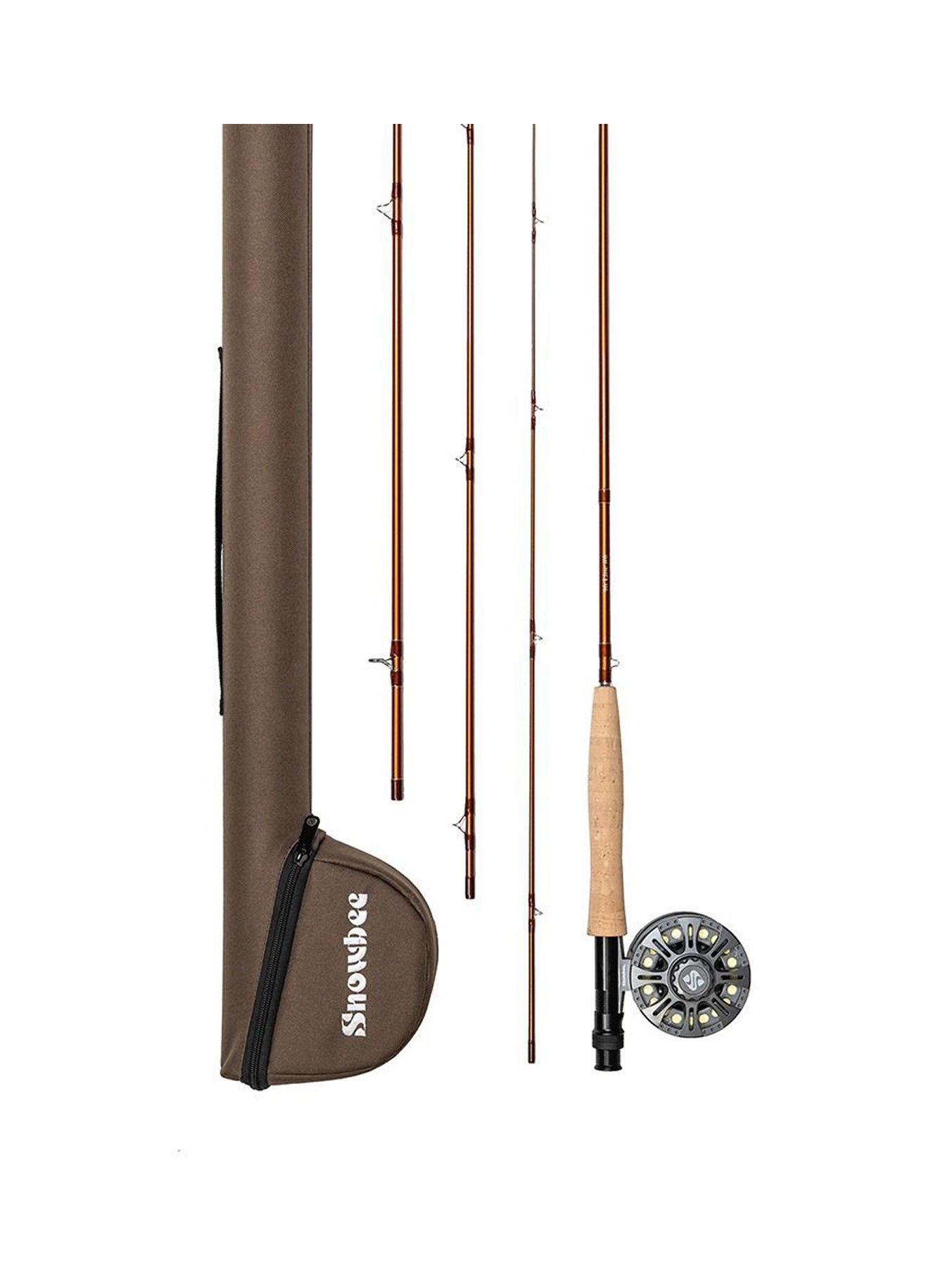 Snowbee Classic 9ft #5 Fly Fishing Kit, Complete Fly Rod and Reel Outfit with Floating Fly Line, Backing and Leader