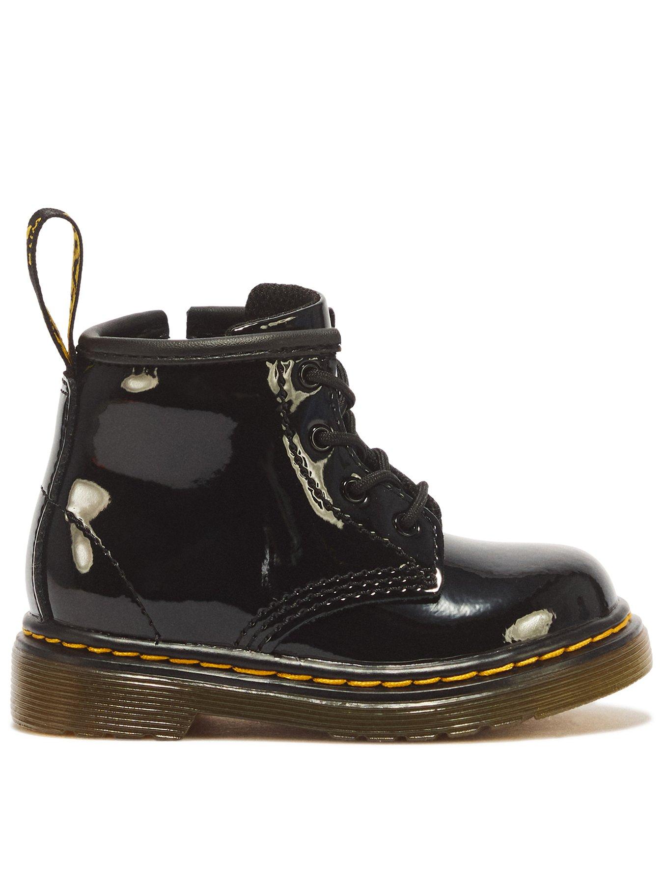Dr Martens 1460 I 4 Eye Boot Patent Lamper - Black
