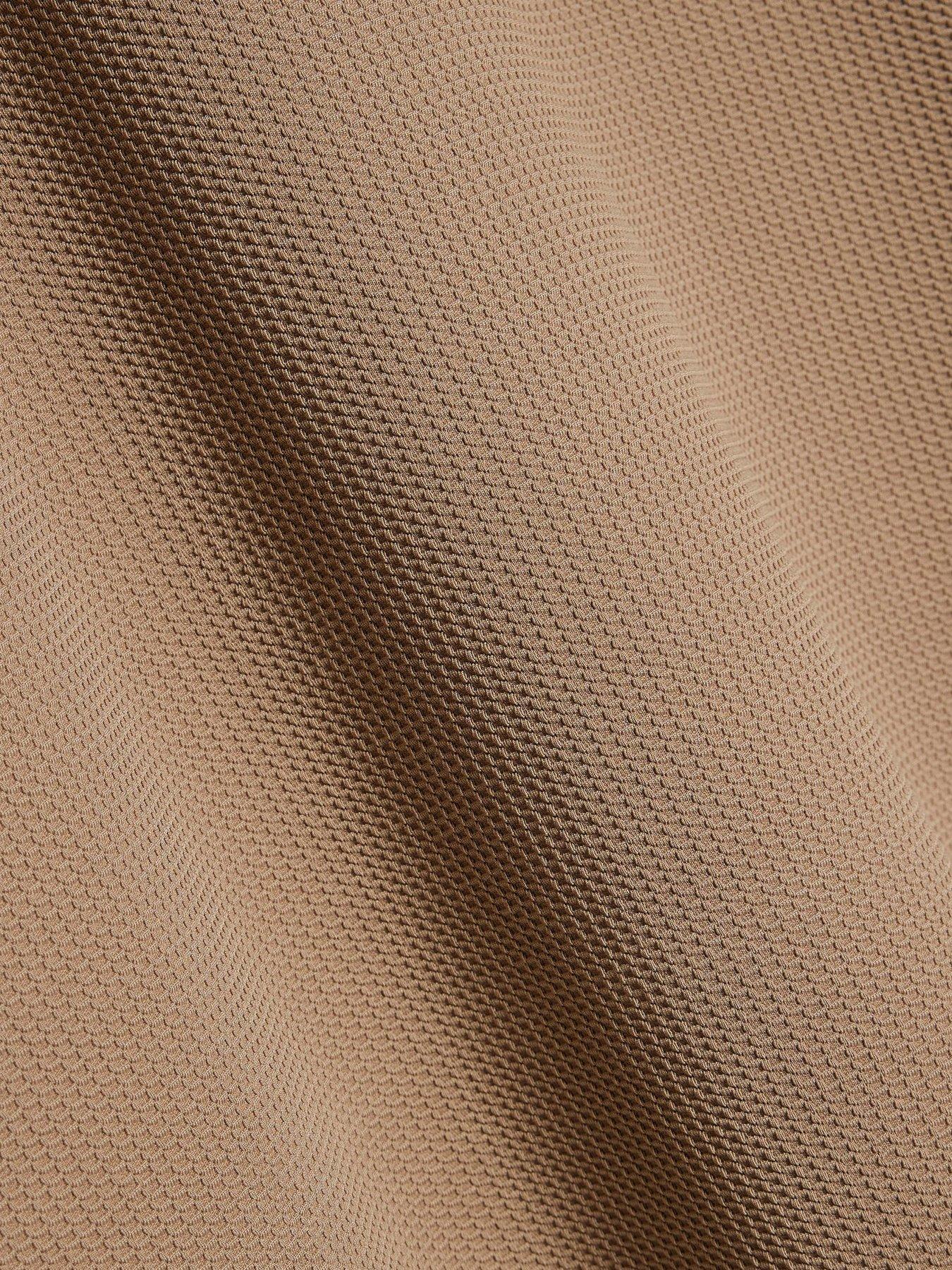 Image 6 of 6 of River Island Oversized Fit Waffle Textured T-Shirt - Beige