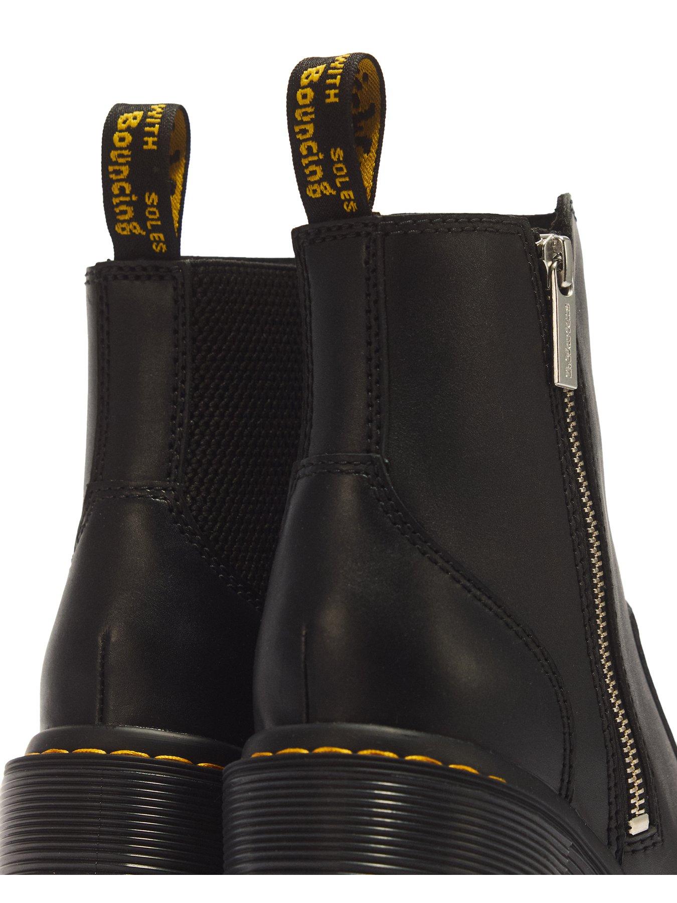 Image 6 of 6 of Dr Martens Spence Sendal Leather Heels - Black