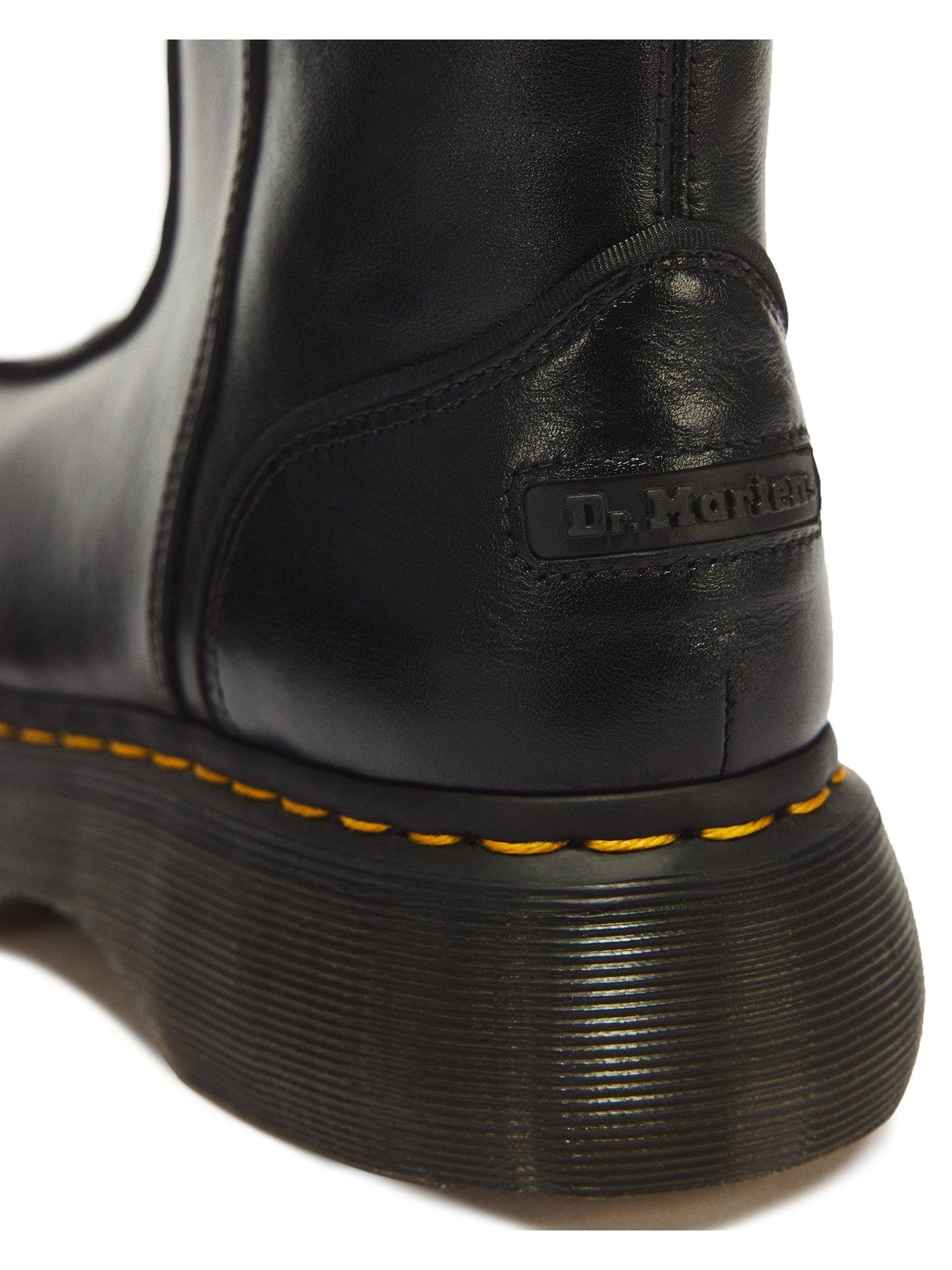 Image 6 of 7 of Dr Martens Buzz Hi Wyoming Leather Boots - Black