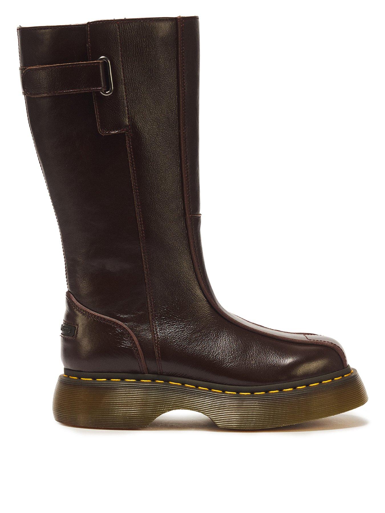 Dr Martens Buzz Hi Wyoming Leather Boots - Brown