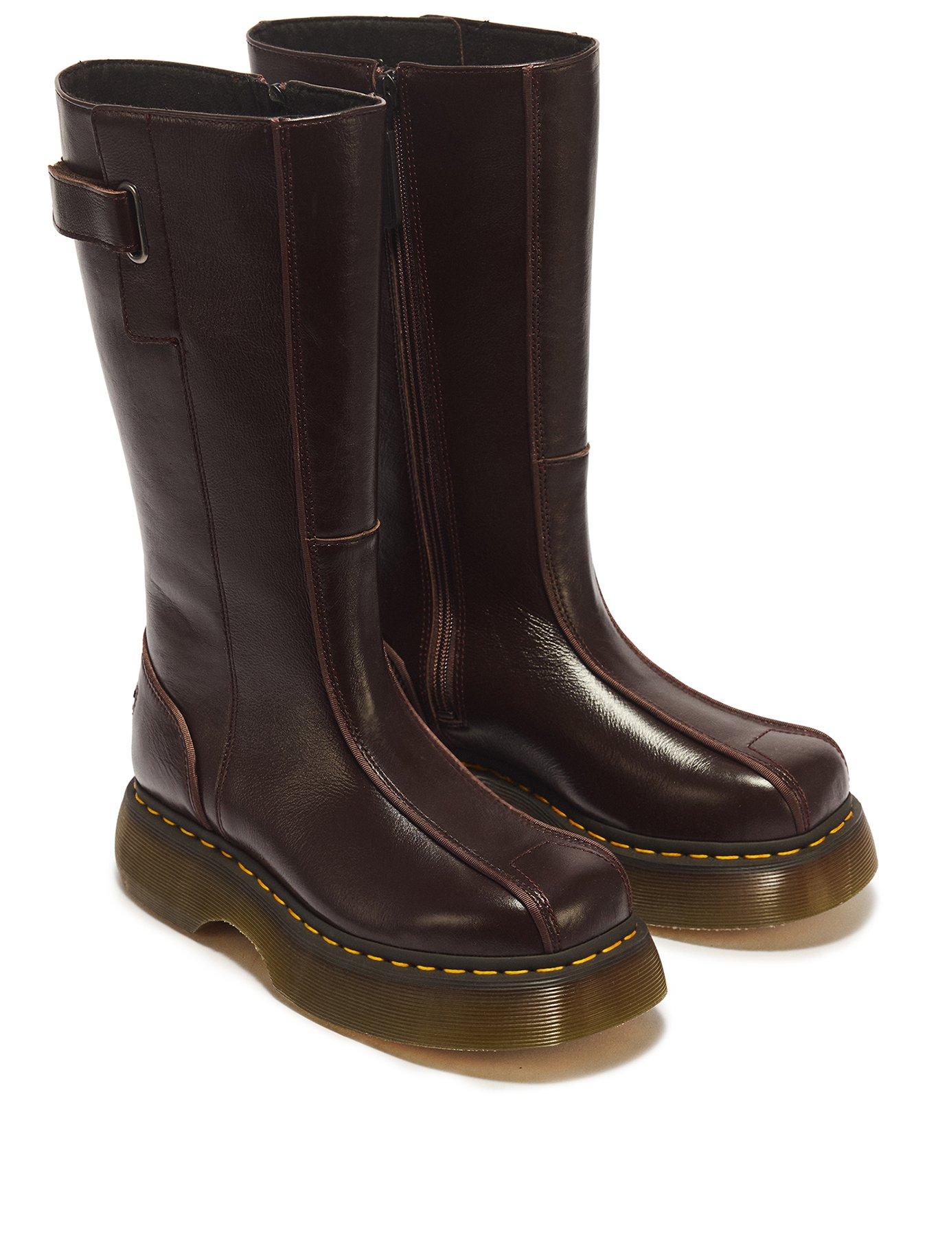 Image 2 of 7 of Dr Martens Buzz Hi Wyoming Leather Boots - Brown