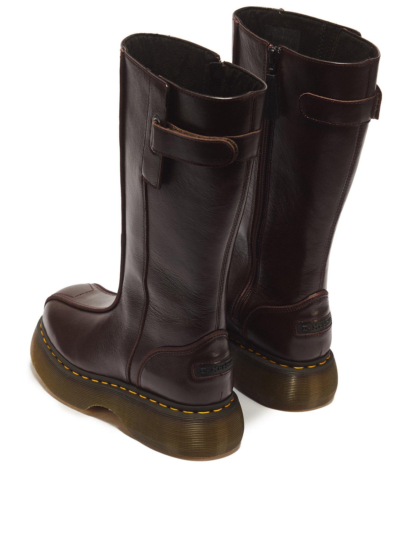 Image 3 of 7 of Dr Martens Buzz Hi Wyoming Leather Boots - Brown