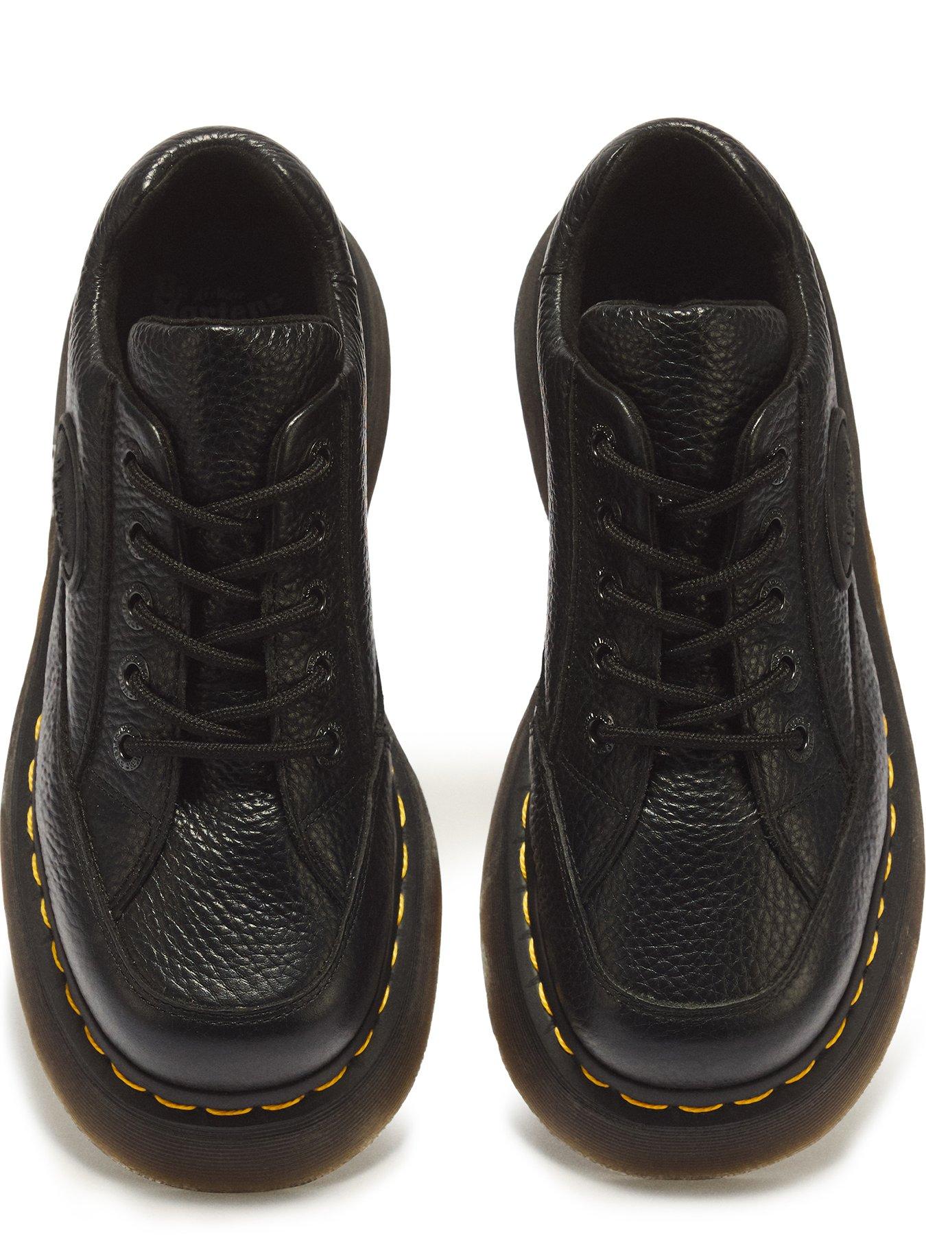 Image 4 of 7 of Dr Martens uzz 5-Eye Milled Nappa Leather Shoes - Black