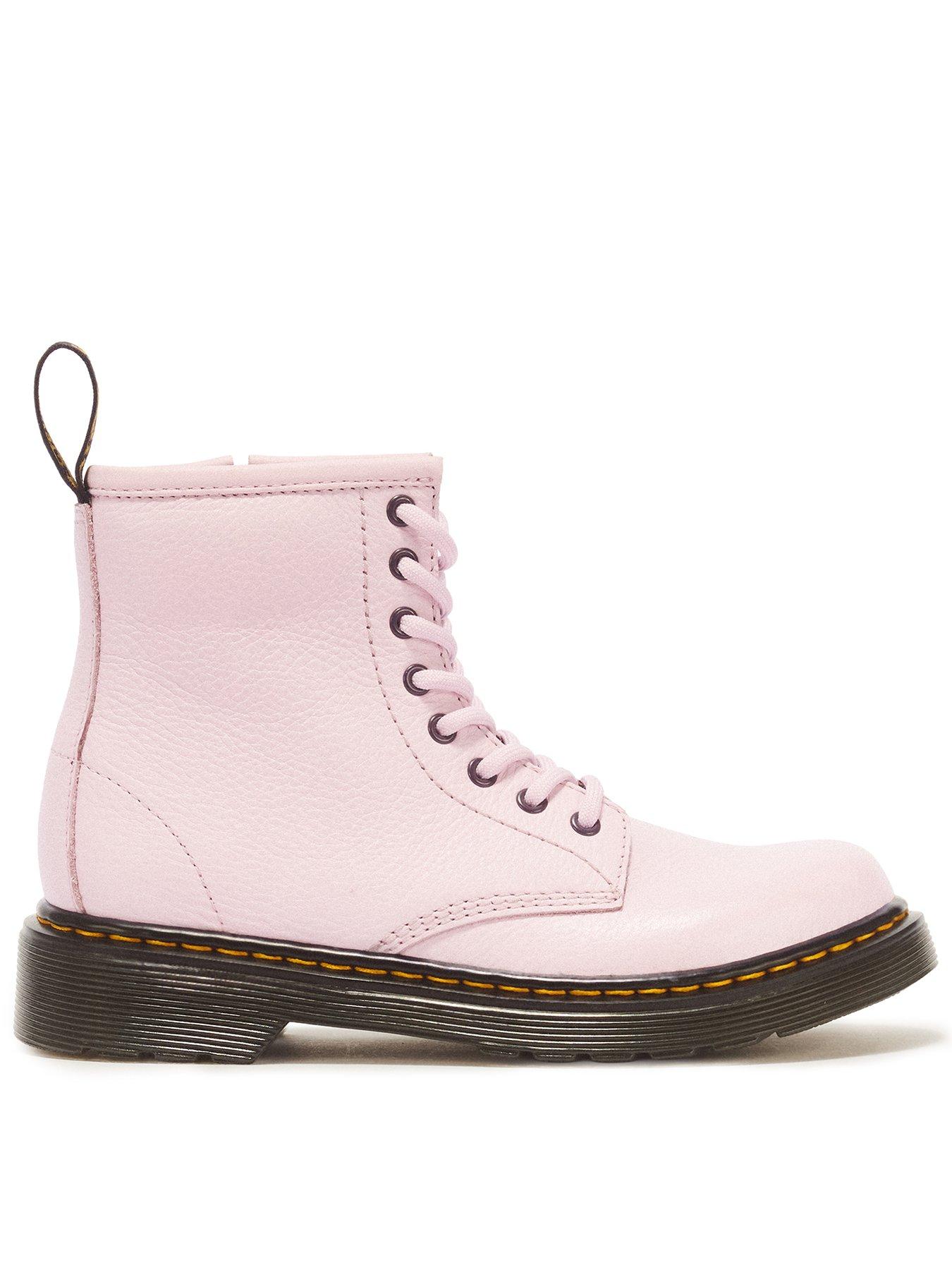 Dr Martens Junior 1460 8 Eye Patent Boot - Pink Quartz
