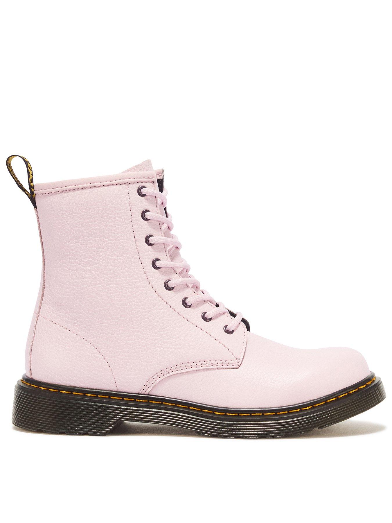Dr Martens Youth 1460 8 Eye Patent Boot - Pink Quartz