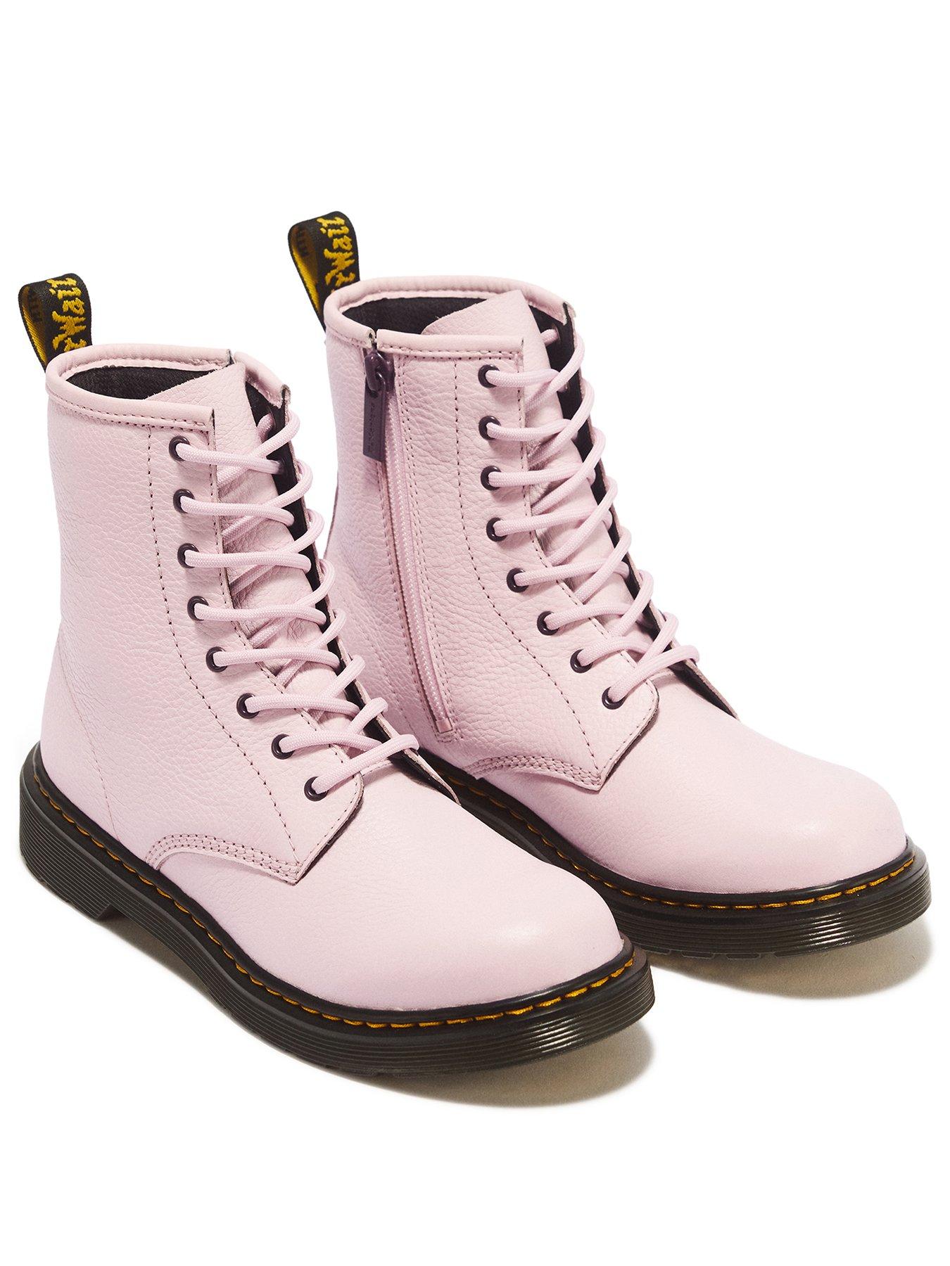 Image 2 of 6 of Dr Martens Youth 1460 8 Eye Patent Boot - Pink Quartz