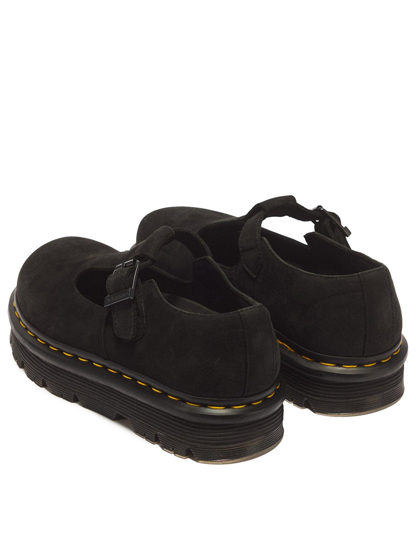 Image 3 of 7 of Dr Martens Zebzag Milled Nubuck Mary Jane Shoes - Black