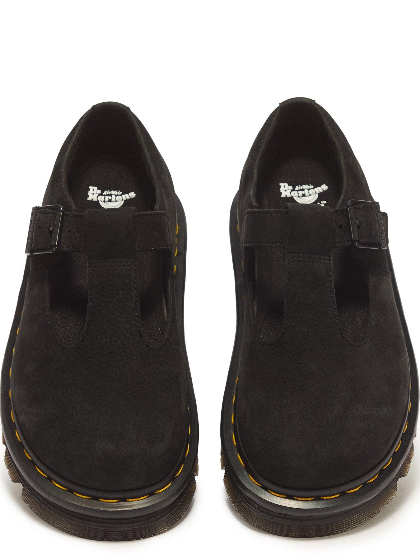 Image 4 of 7 of Dr Martens Zebzag Milled Nubuck Mary Jane Shoes - Black