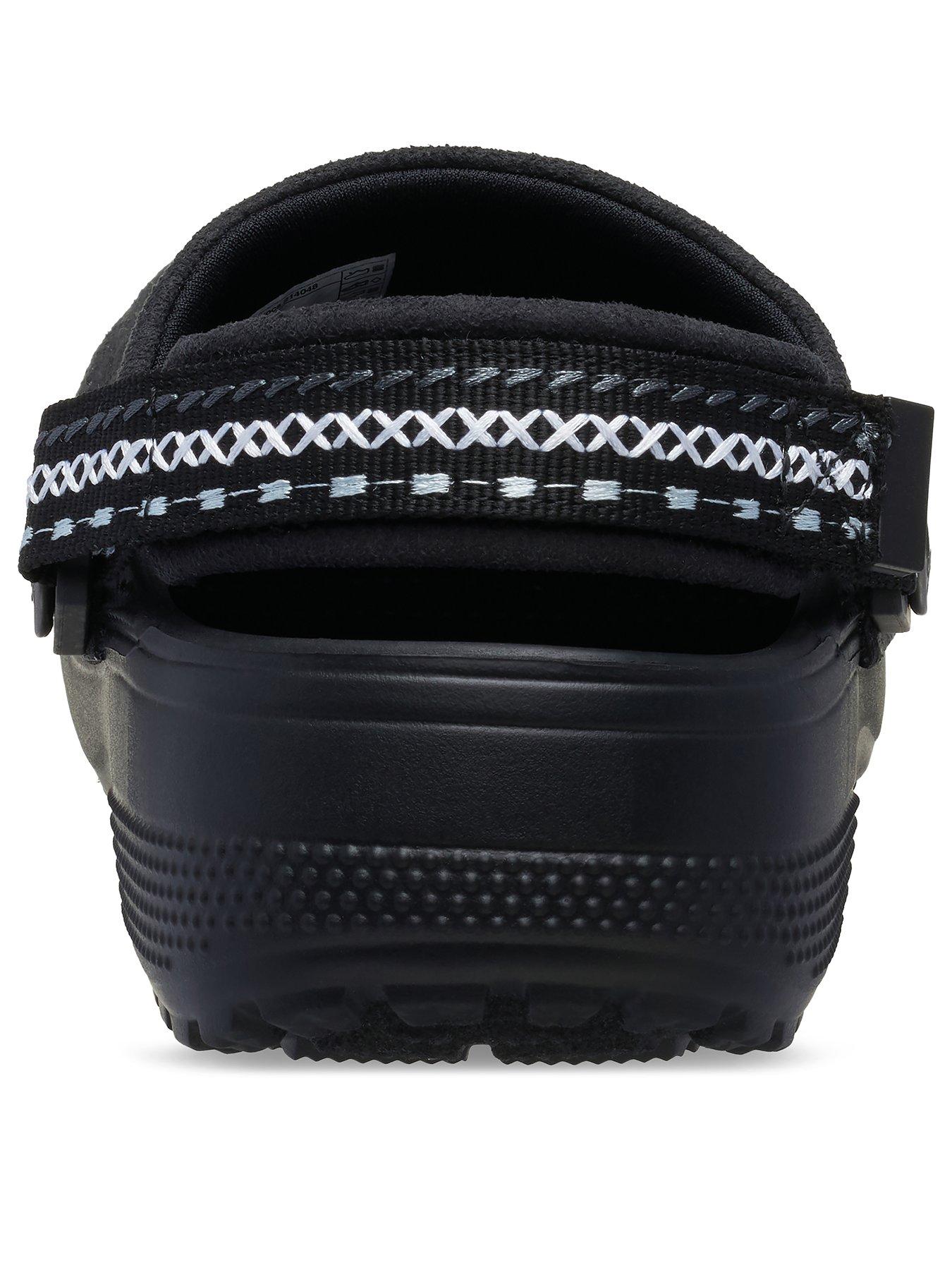 Image 3 of 5 of Crocs Crafted Vegan Suede Stitch Clogblacks - Black