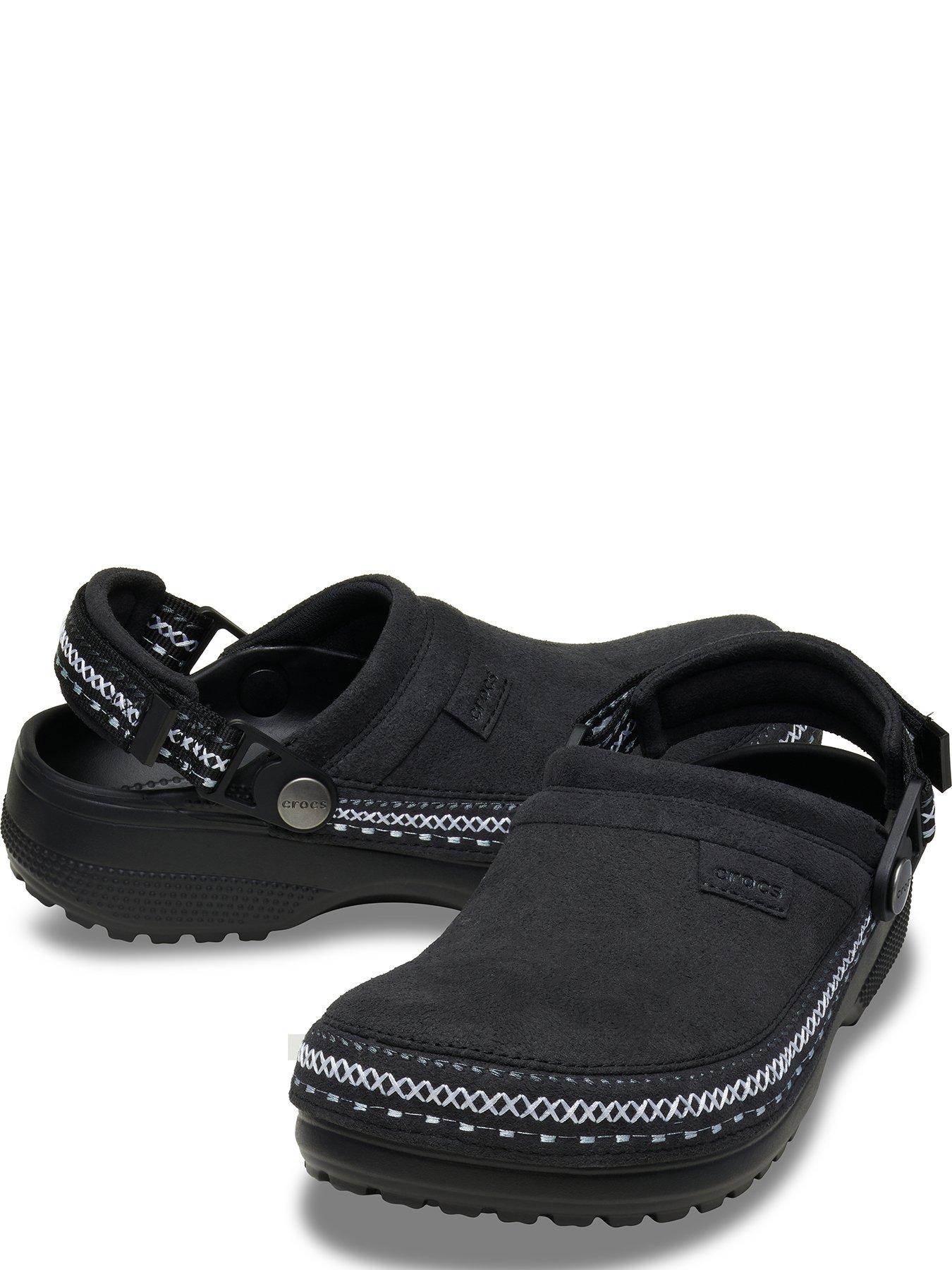Image 4 of 5 of Crocs Crafted Vegan Suede Stitch Clogblacks - Black