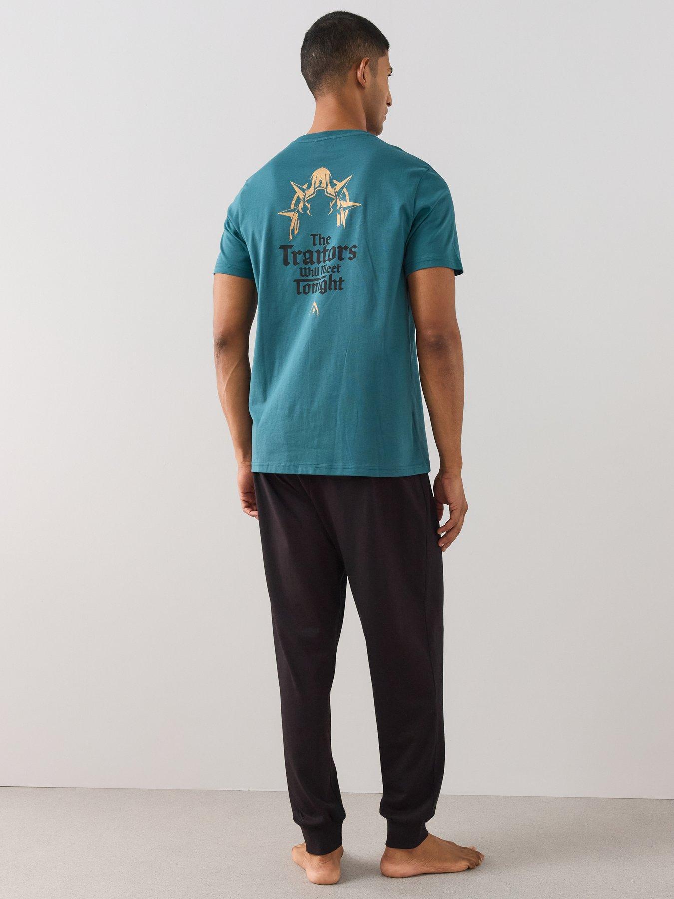 The Very Collection Mens The Traitors Pyjamas - Green