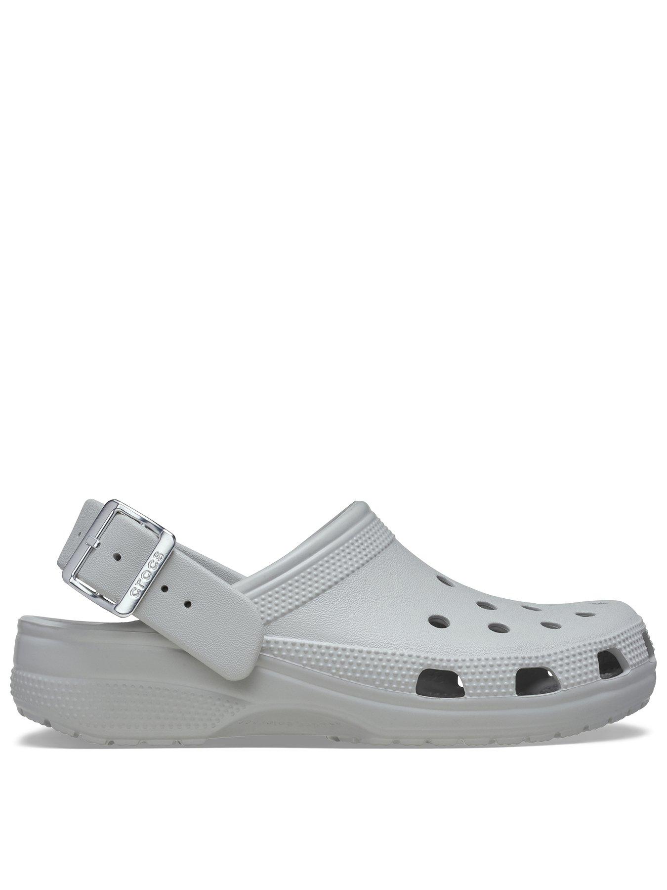 Crocs Classic Enamel Buckle Clog - Grey