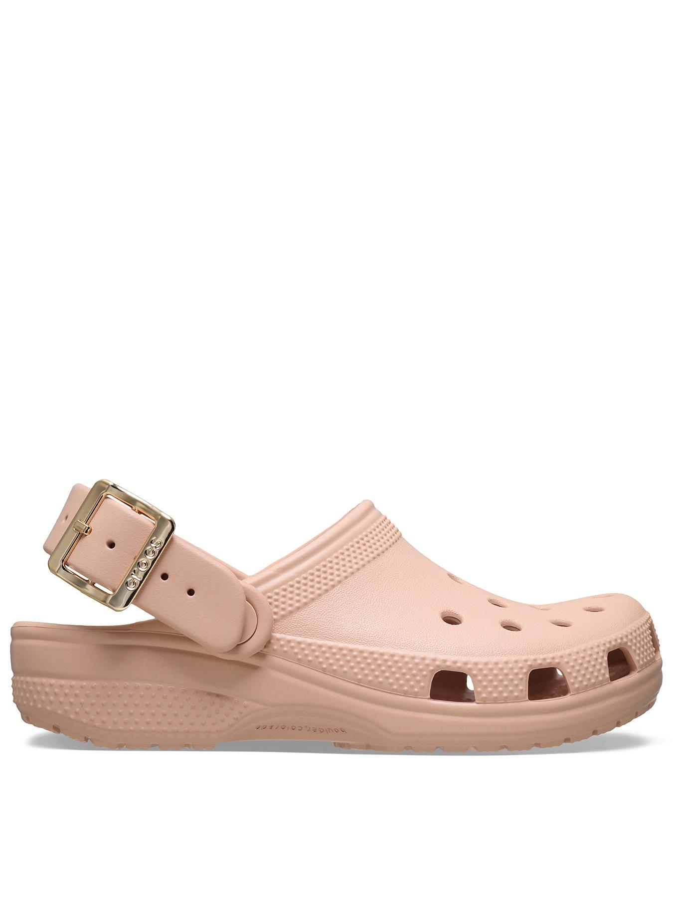 Crocs Classic Metallic Buckle Clog - Pink
