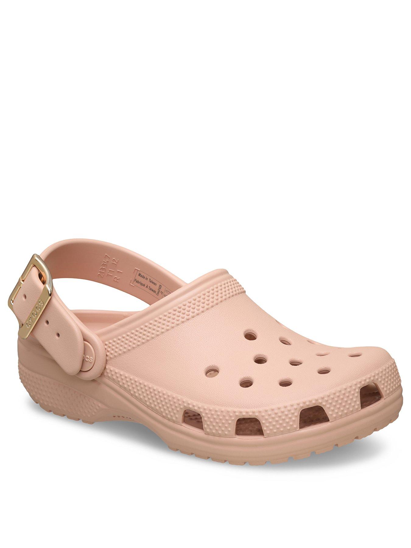 Image 2 of 6 of Crocs Classic Metallic Buckle Clog - Pink