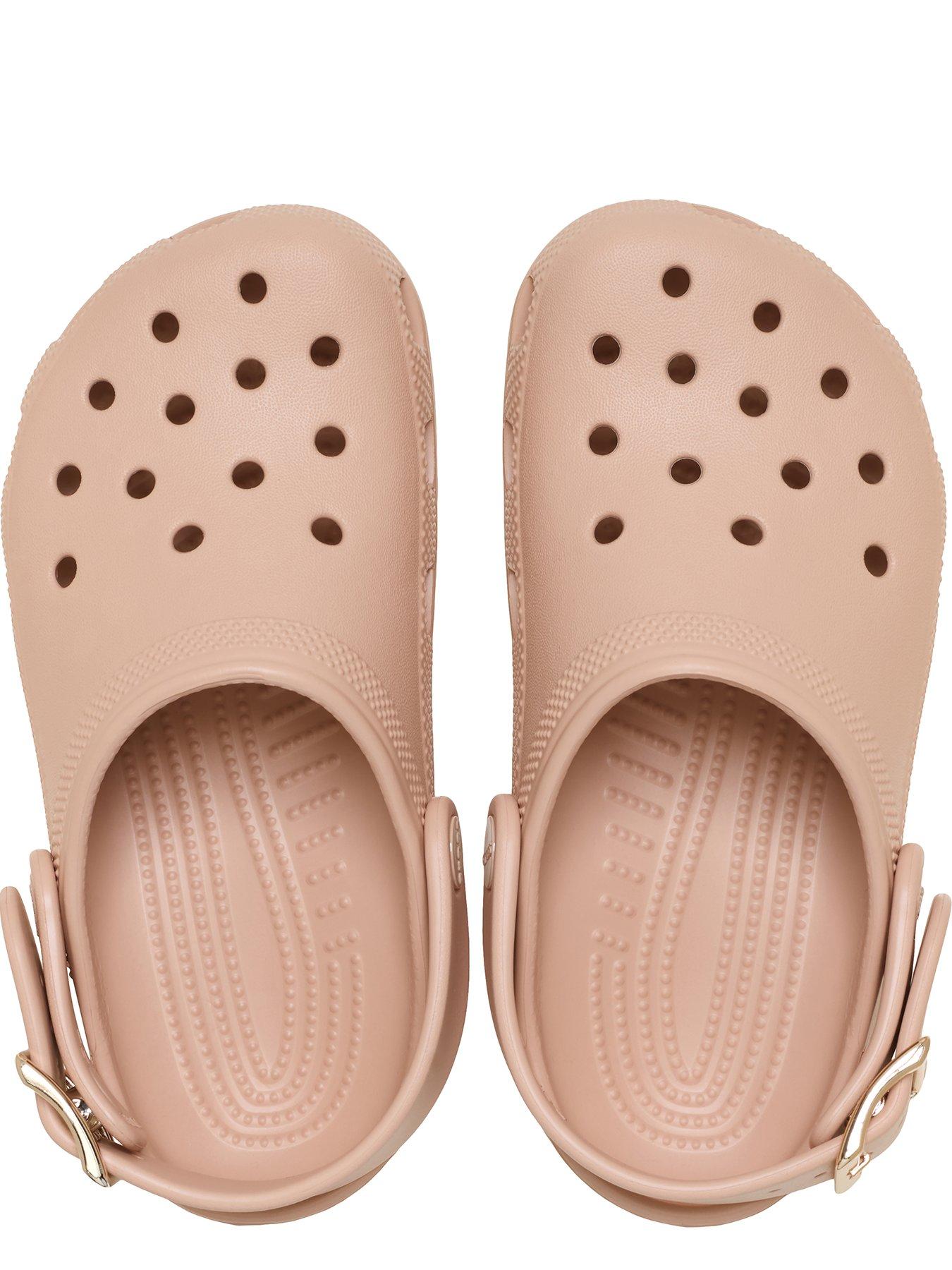 Image 4 of 6 of Crocs Classic Metallic Buckle Clog - Pink