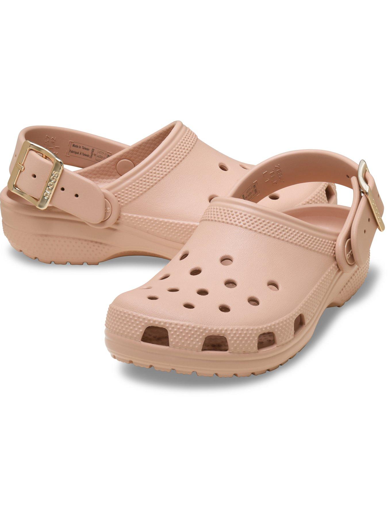 Image 6 of 6 of Crocs Classic Metallic Buckle Clog - Pink