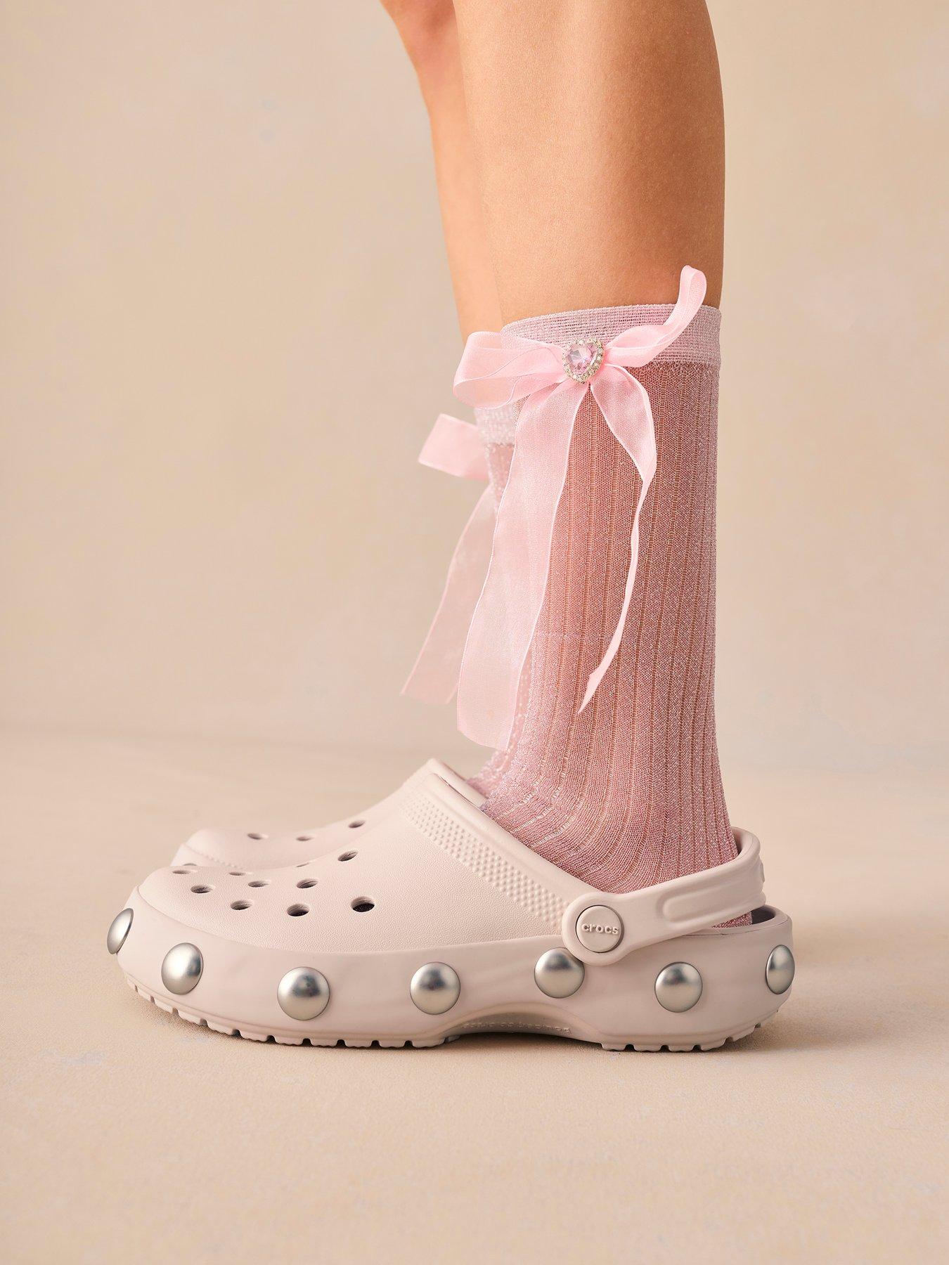 Image 1 of 6 of Crocs Classic Studded Clog - Cocoa Creme