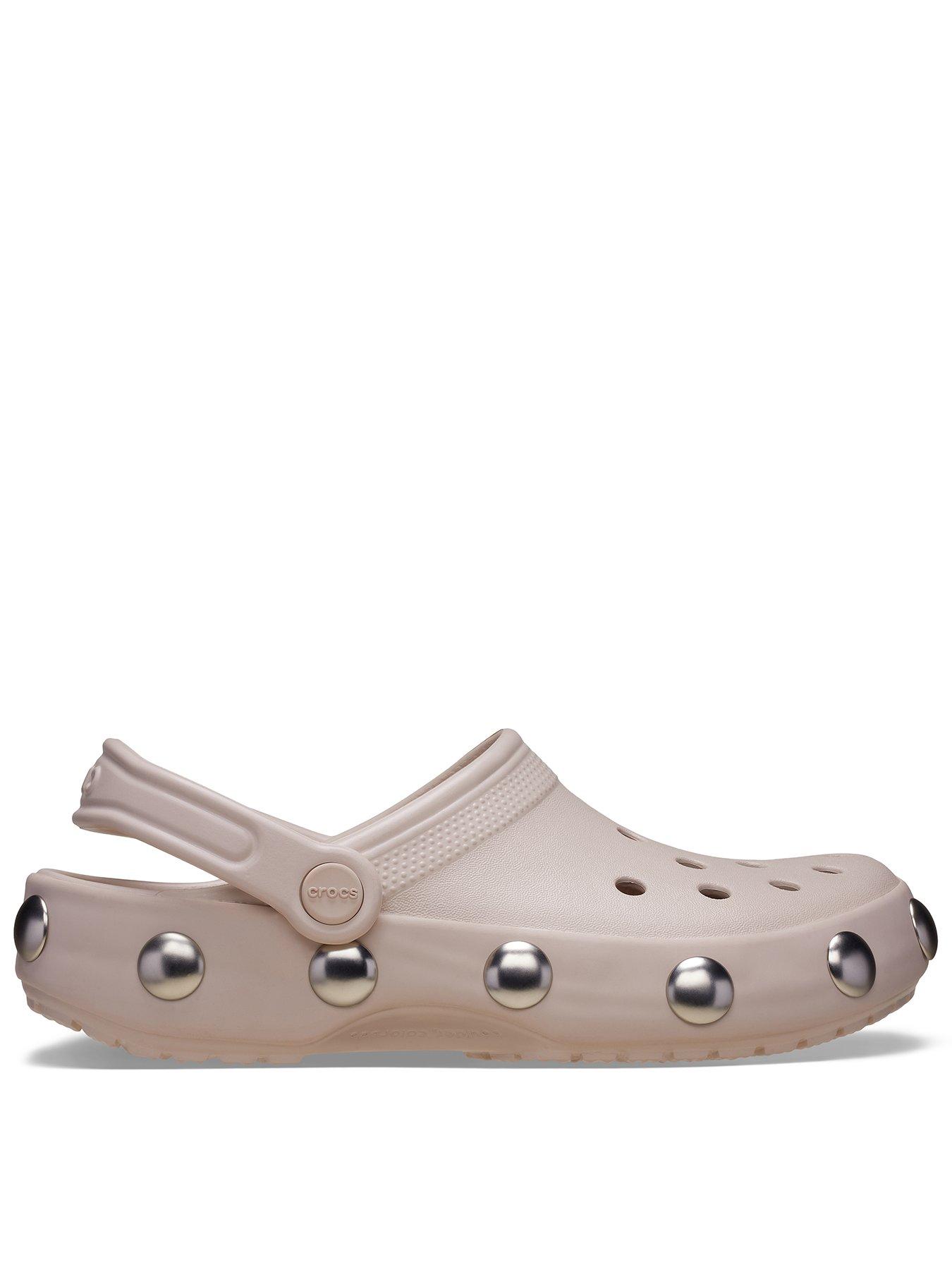 Image 2 of 6 of Crocs Classic Studded Clog - Cocoa Creme
