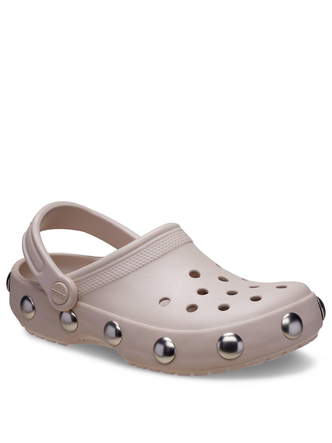 Image 3 of 6 of Crocs Classic Studded Clog - Cocoa Creme