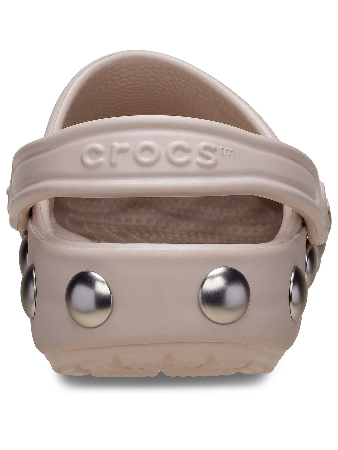 Image 4 of 6 of Crocs Classic Studded Clog - Cocoa Creme