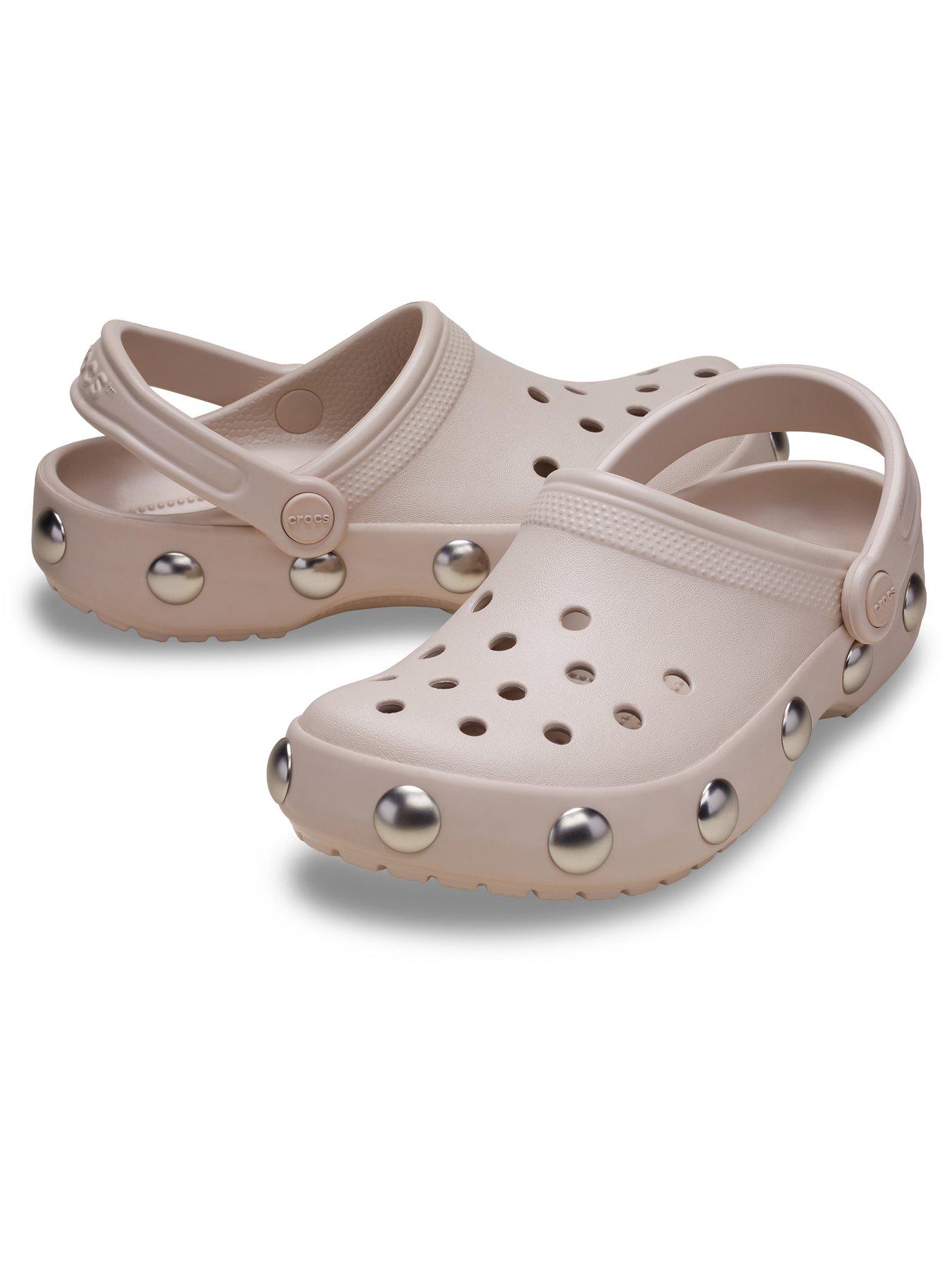Image 6 of 6 of Crocs Classic Studded Clog - Cocoa Creme
