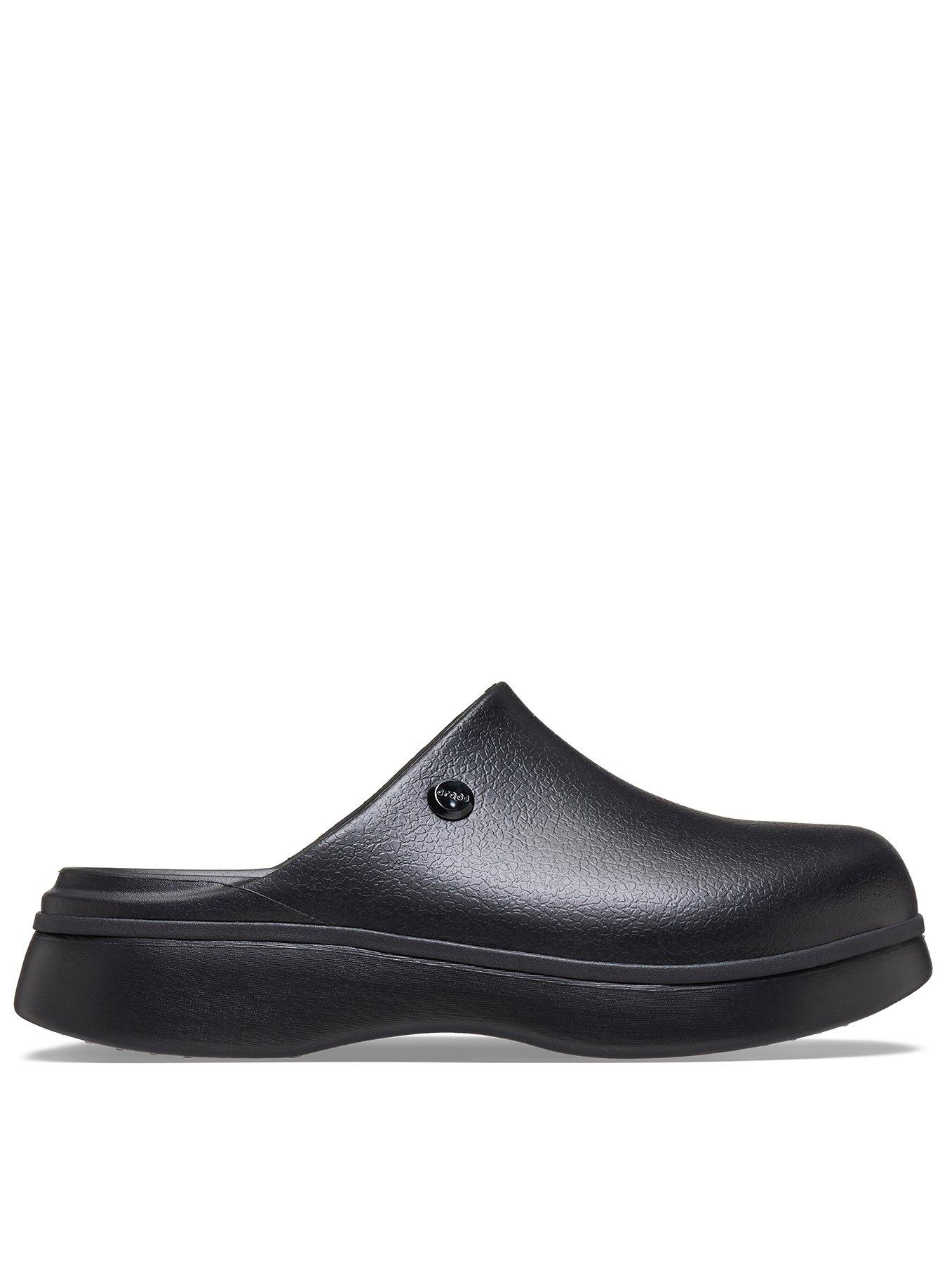 Crocs Dylan Notched Clogs - Black