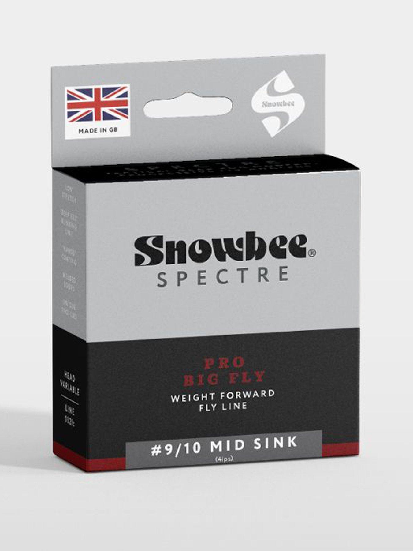 Snowbee Spectre PRO 'Big Fly' Mid-Sink Fly Line , Long-Range Casting, Smooth  &  Controlled Sink - Weight Forward