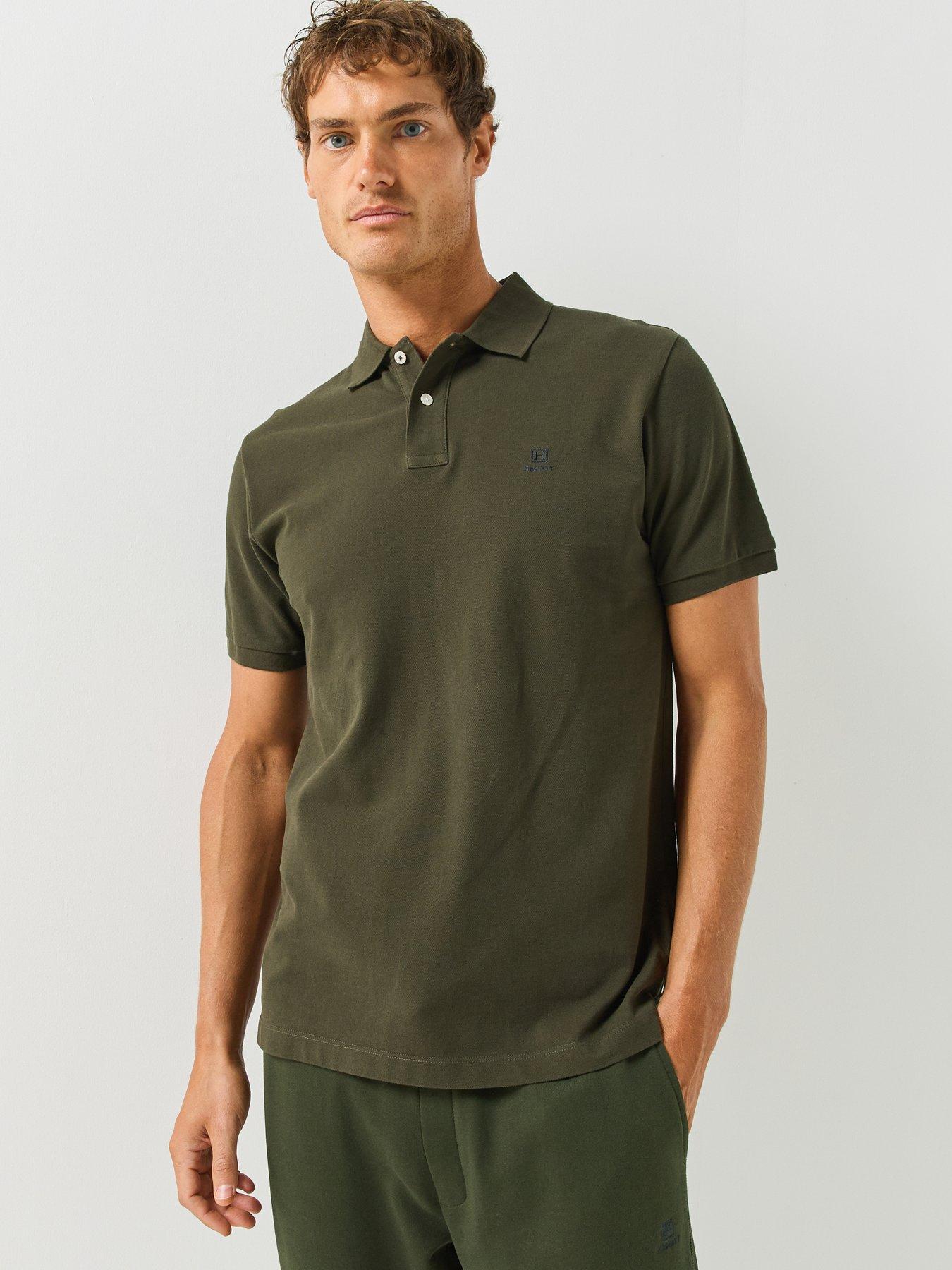 Hackett Heritage H Small Logo Polo Shirt - Dark Green