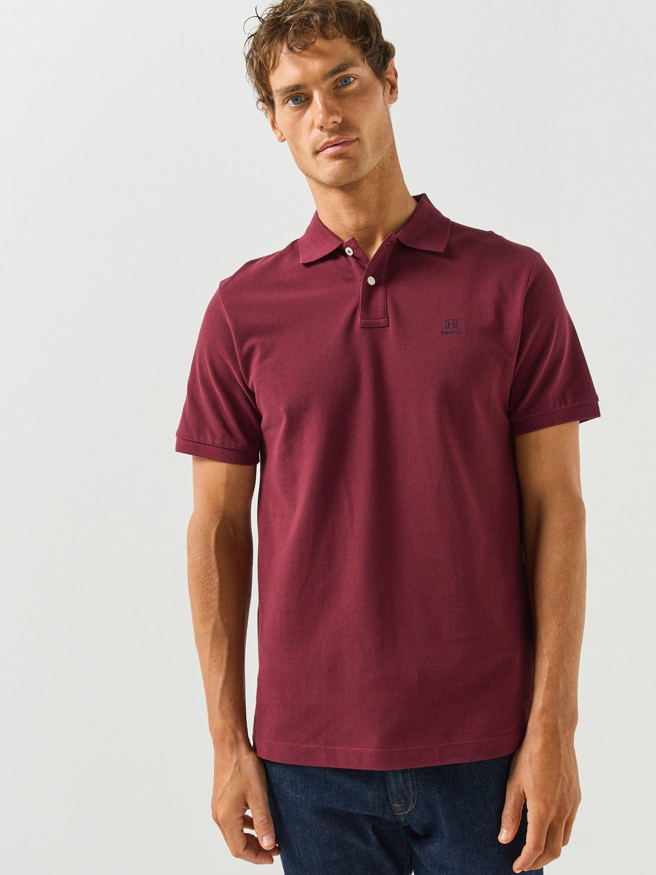 Hackett Heritage H Small Logo Polo Shirt - Burgundy