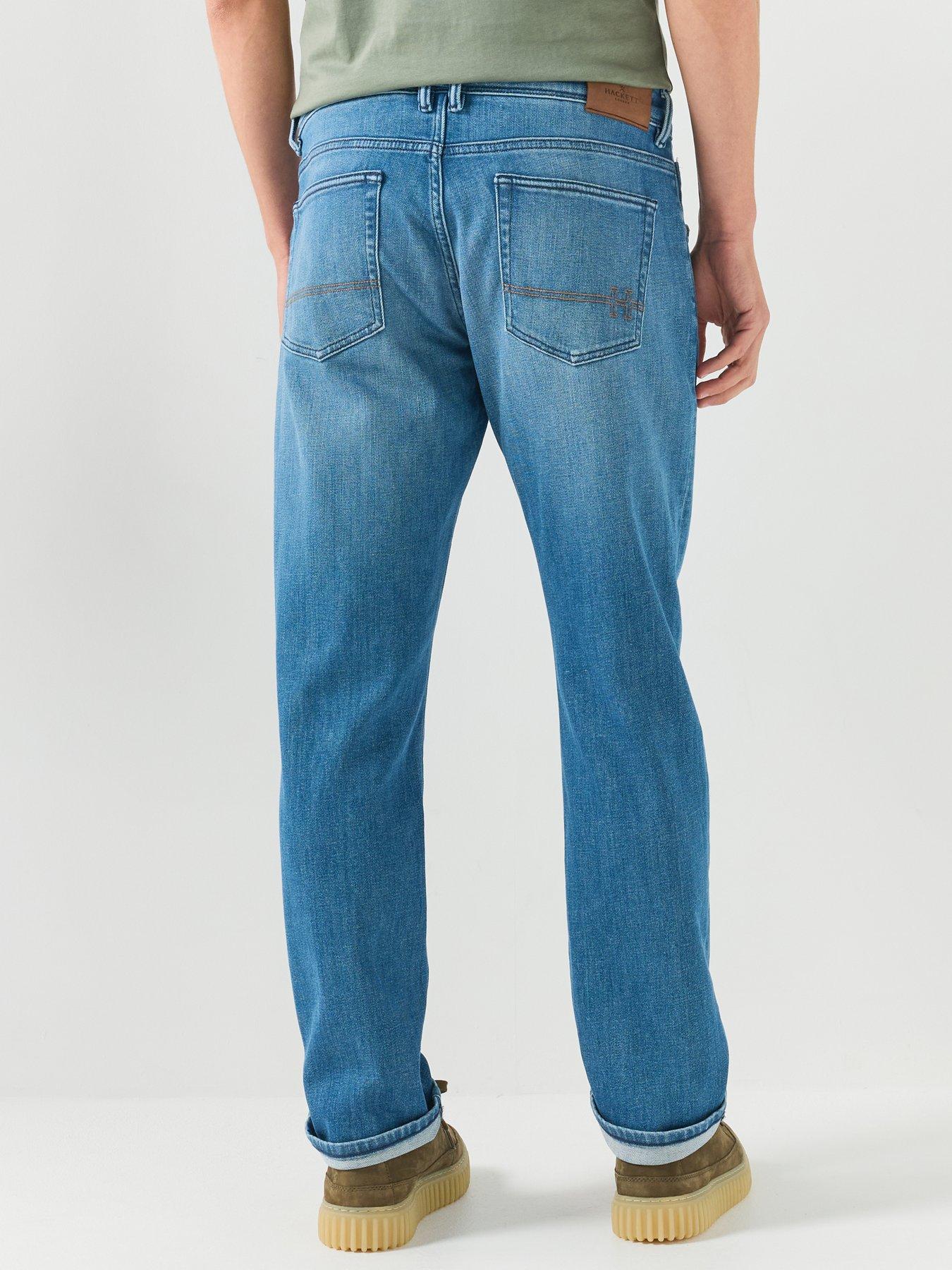 Image 2 of 6 of Hackett Heritage Vintage Denim Jeans - Light Blue