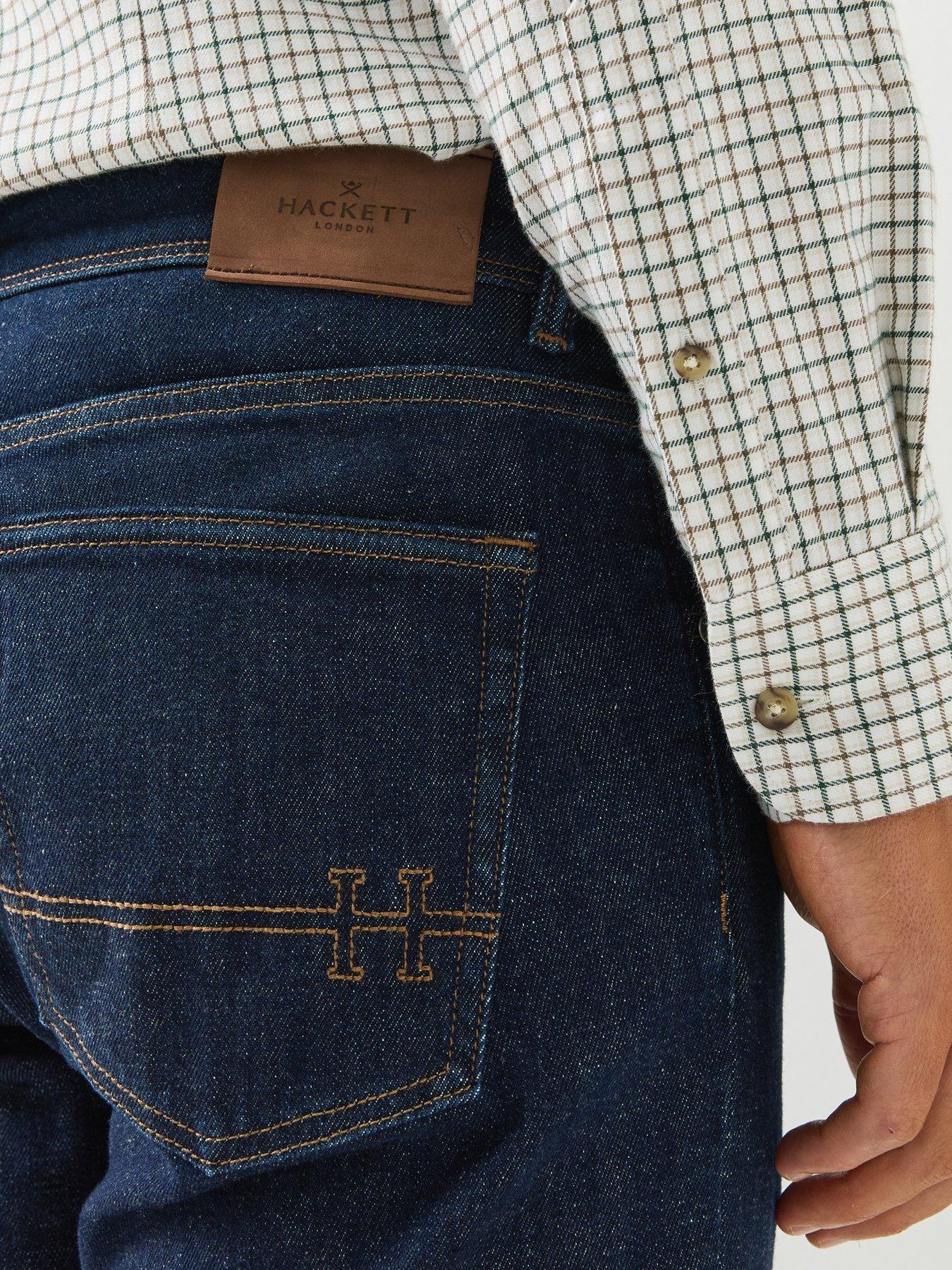 Image 4 of 6 of Hackett Heritage Rinse Denim Jeans - Dark Blue
