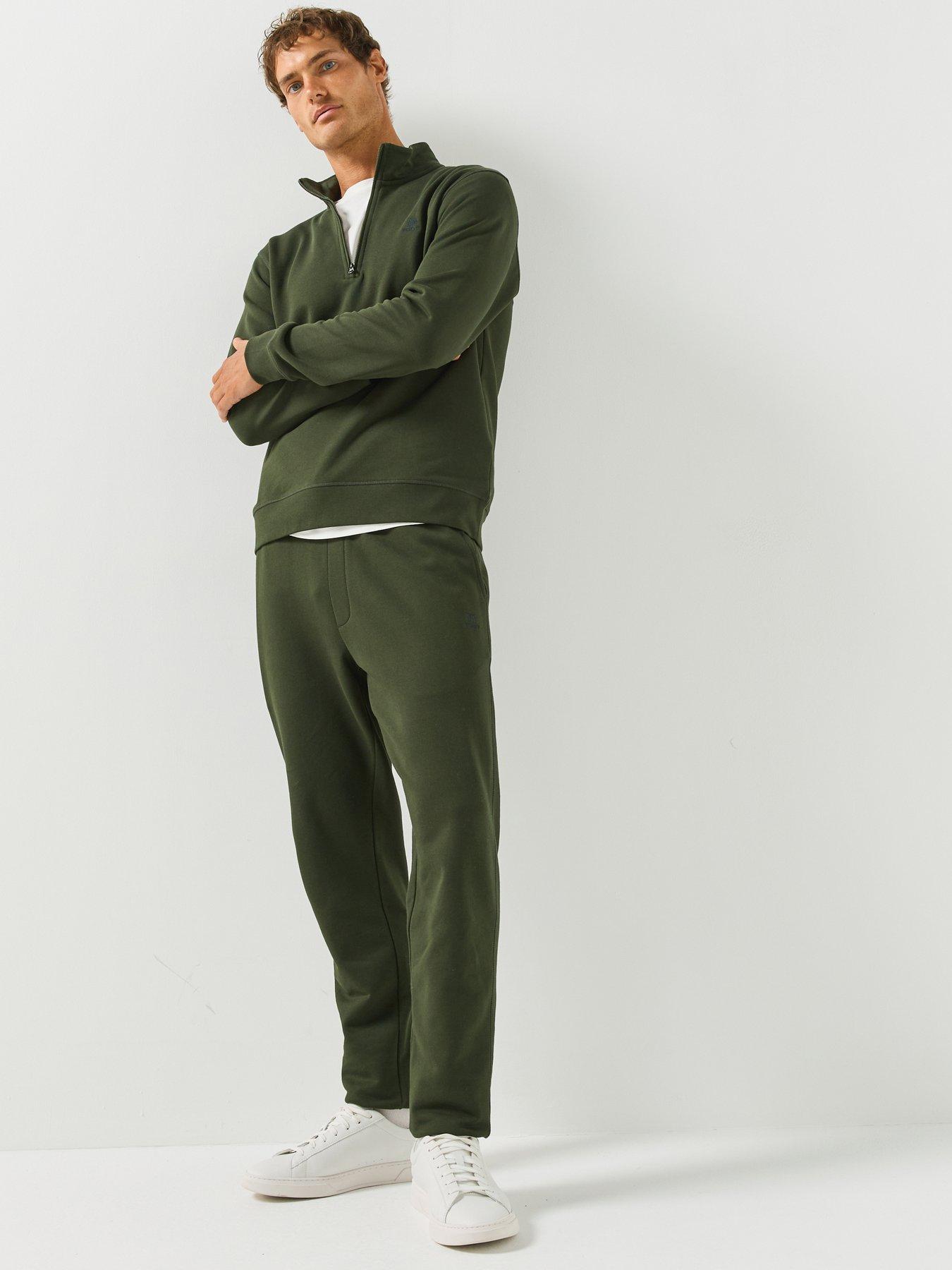 Image 3 of 5 of Hackett Heritage H Small Logo Half Zip Sweatshirt - Dark Green