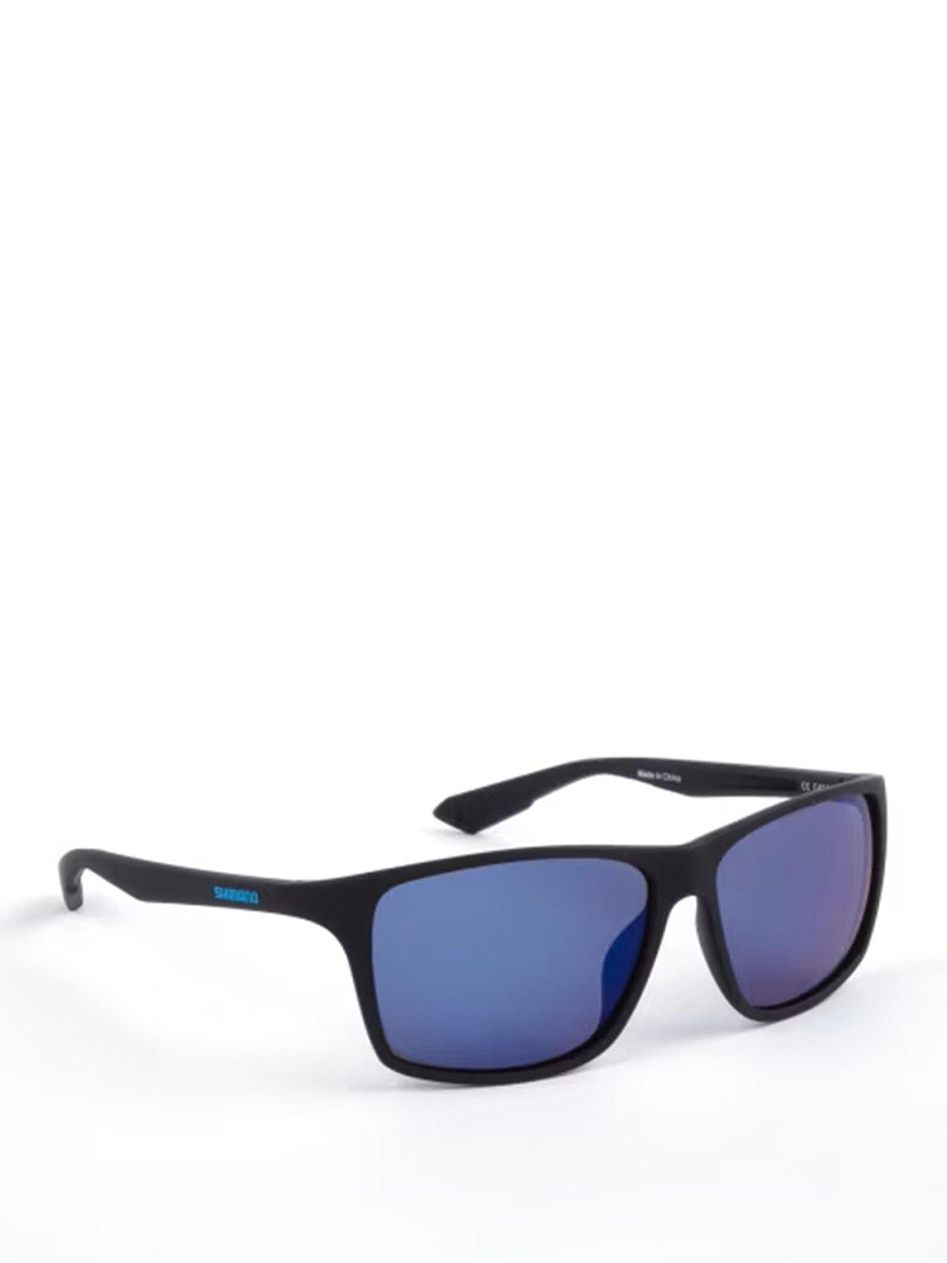 Shimano Sunglasses Matte Black  &  Blue Mirror