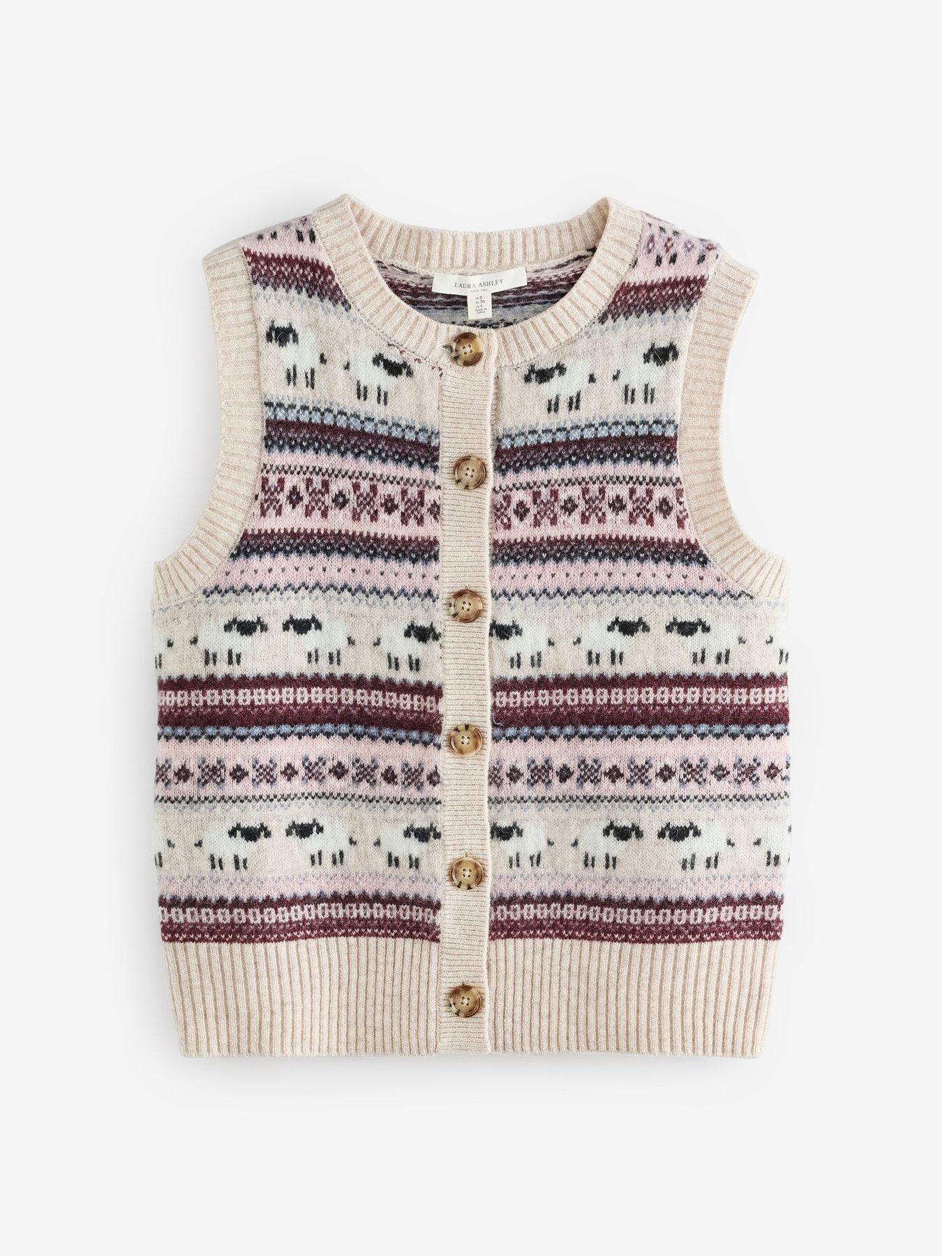 Image 5 of 7 of Laura Ashley Sheep Fun Tank Top - Green